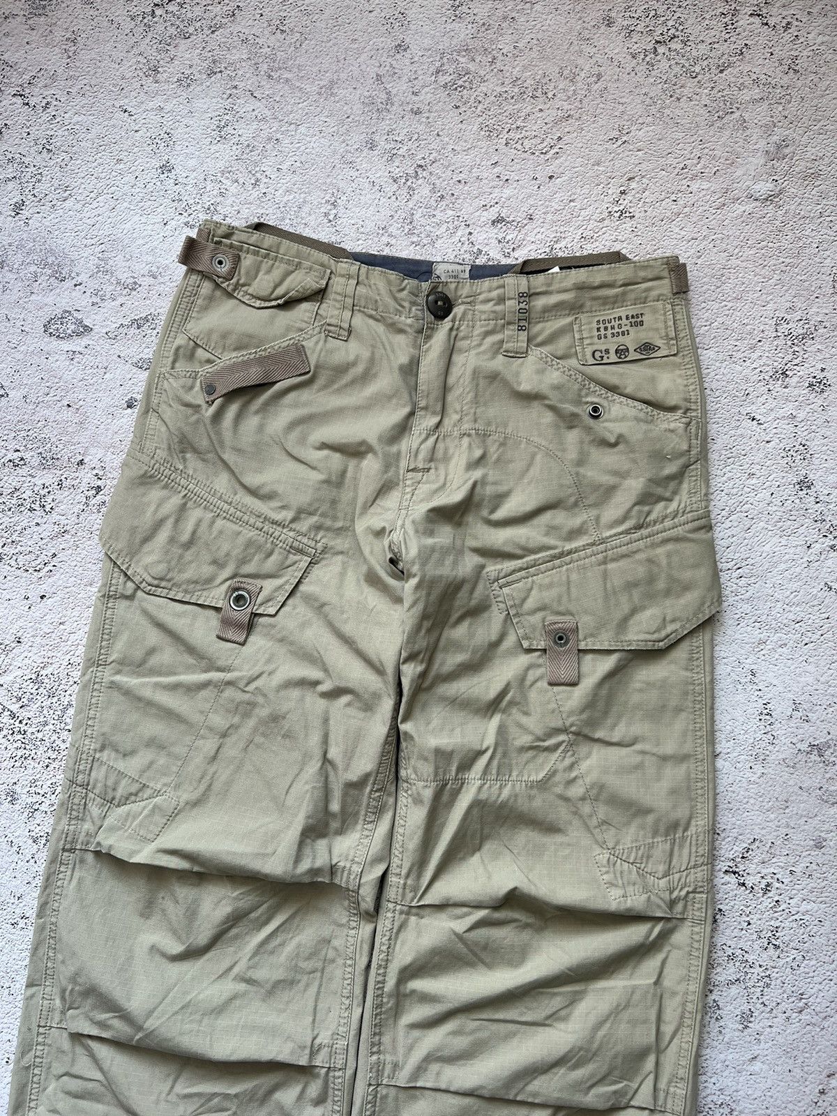 G-Star × Japanese Brand × Vintage Y2K Vintage G-Star Raw Multi Pocket Cargo Pants Size US 32 / EU 48 - 4 Thumbnail