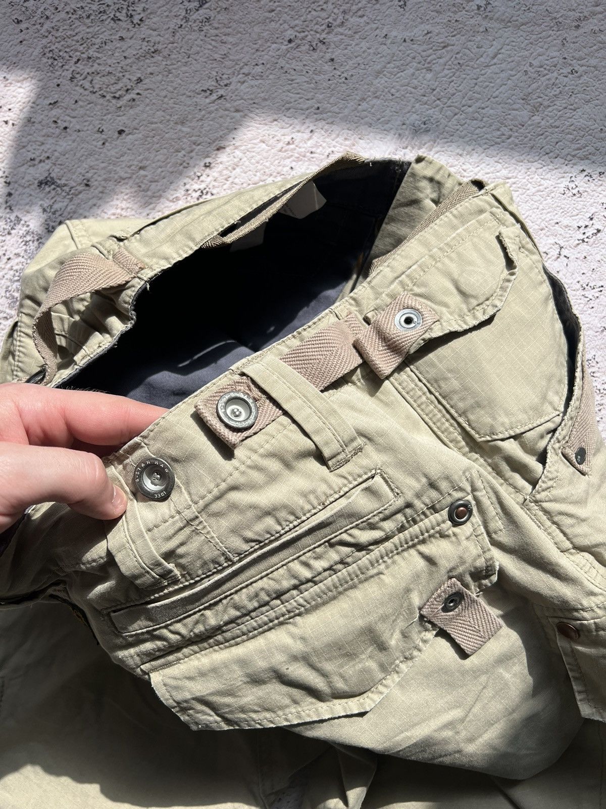 G-Star × Japanese Brand × Vintage Y2K Vintage G-Star Raw Multi Pocket Cargo Pants Size US 32 / EU 48 - 17 Thumbnail