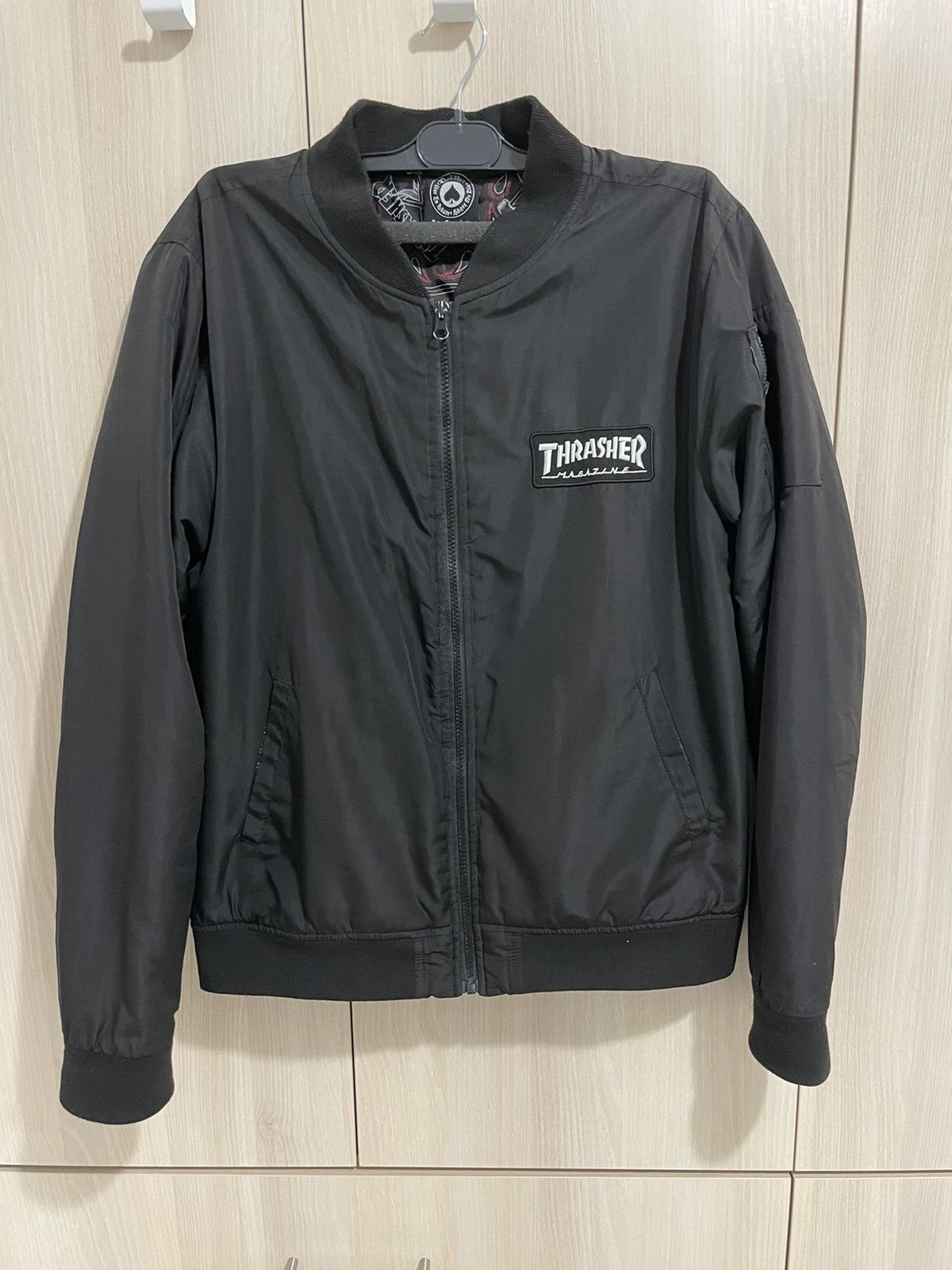 Thrasher Thrasher Bomber Jacket- black Size US S / EU 44-46 / 1 - 1 Thumbnail