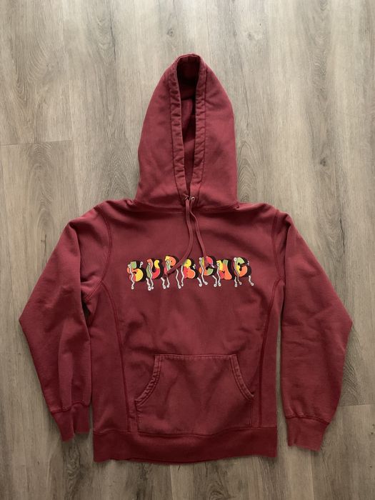 Supreme Supreme x Blade Hoodie Burgundy FW16 Grailed