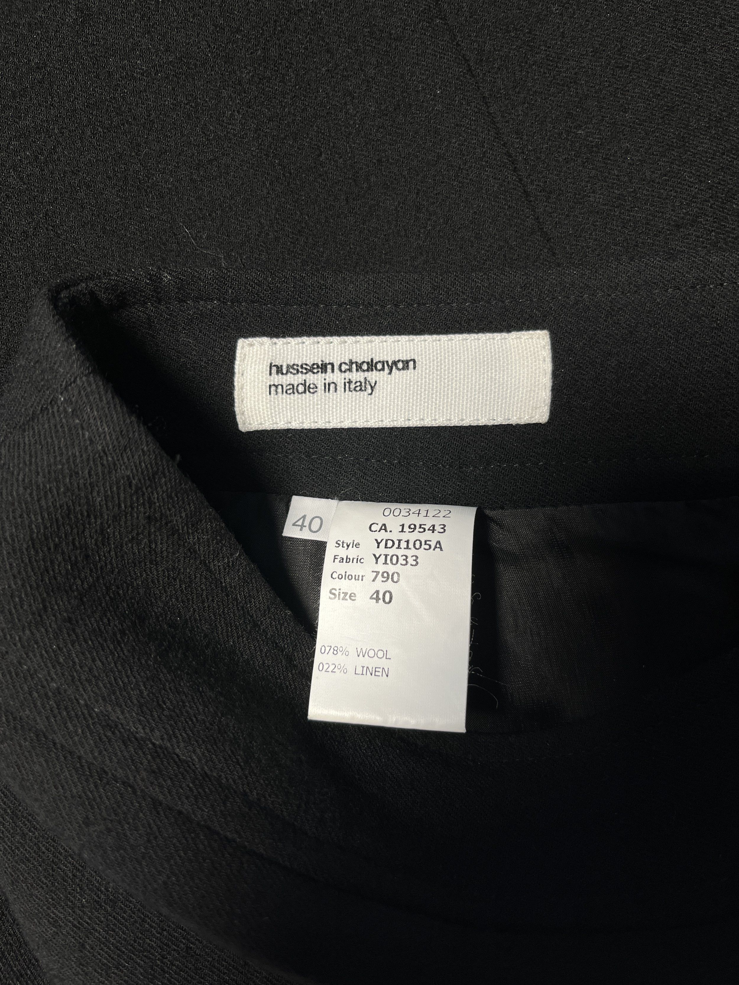 Hussein Chalayan ⚡️QUICK SALE⚡️Hussein Chalayan Black Slim Flared Skirt Size 28" / US 6 / IT 42 - 3 Thumbnail
