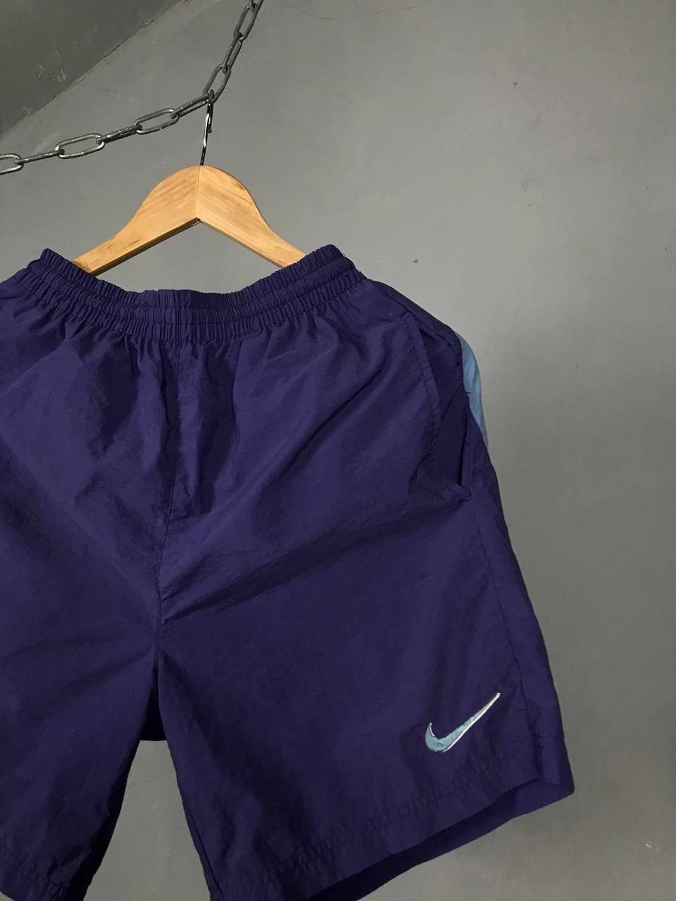 Nike × Vintage Nike big swoosh streetwear vintage shorts Size US 30 / EU 46 - 3 Thumbnail