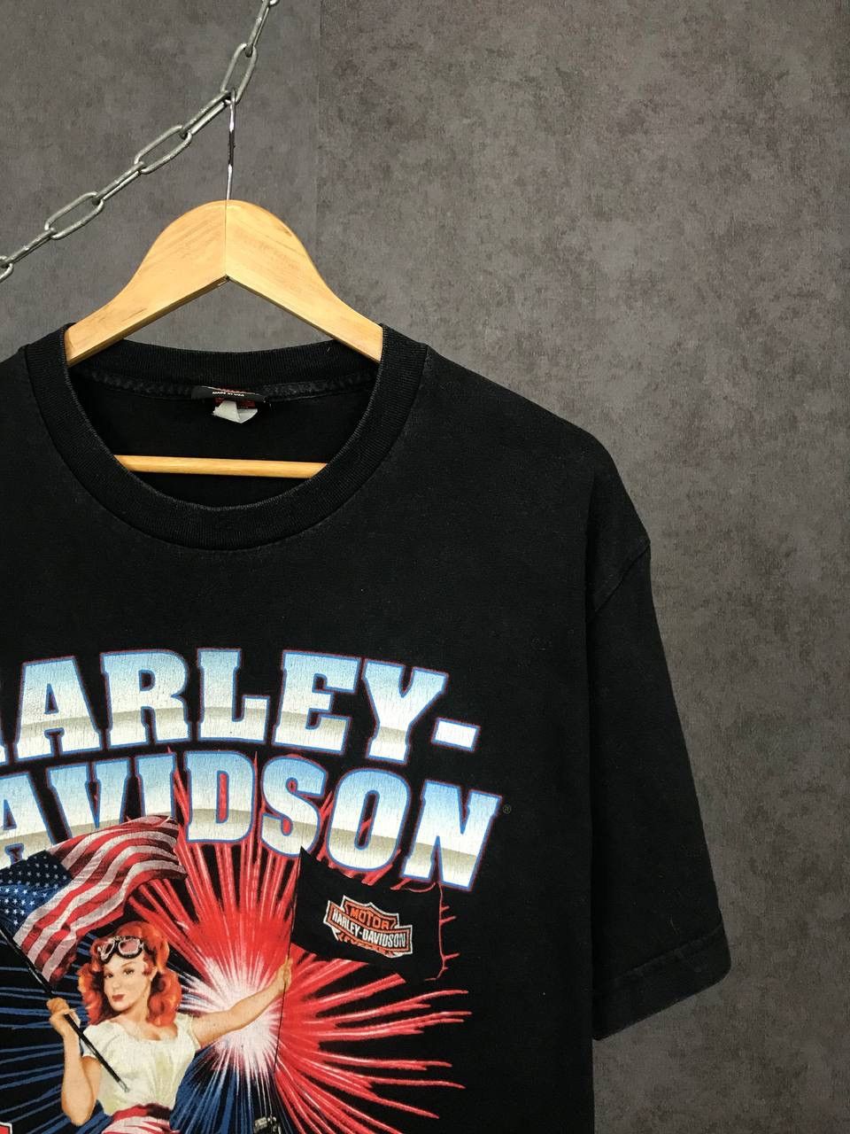 Harley Davidson × Vintage Harley Davidson 2011 made in USA girl rock vintage tee Size US L / EU 52-54 / 3 - 2 Thumbnail
