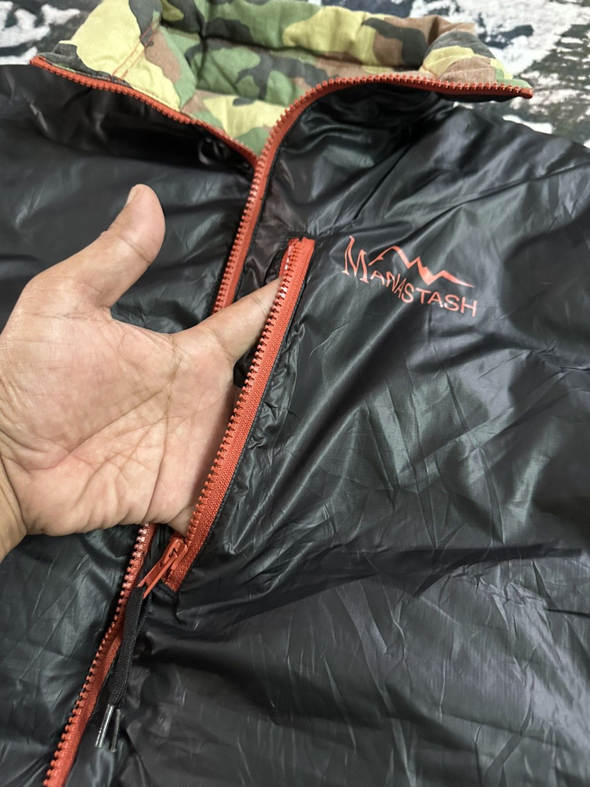 Manastash 00s Manastash Reverse able Pertex Microlight down jacket Size US M / EU 48-50 / 2 - 14 Thumbnail