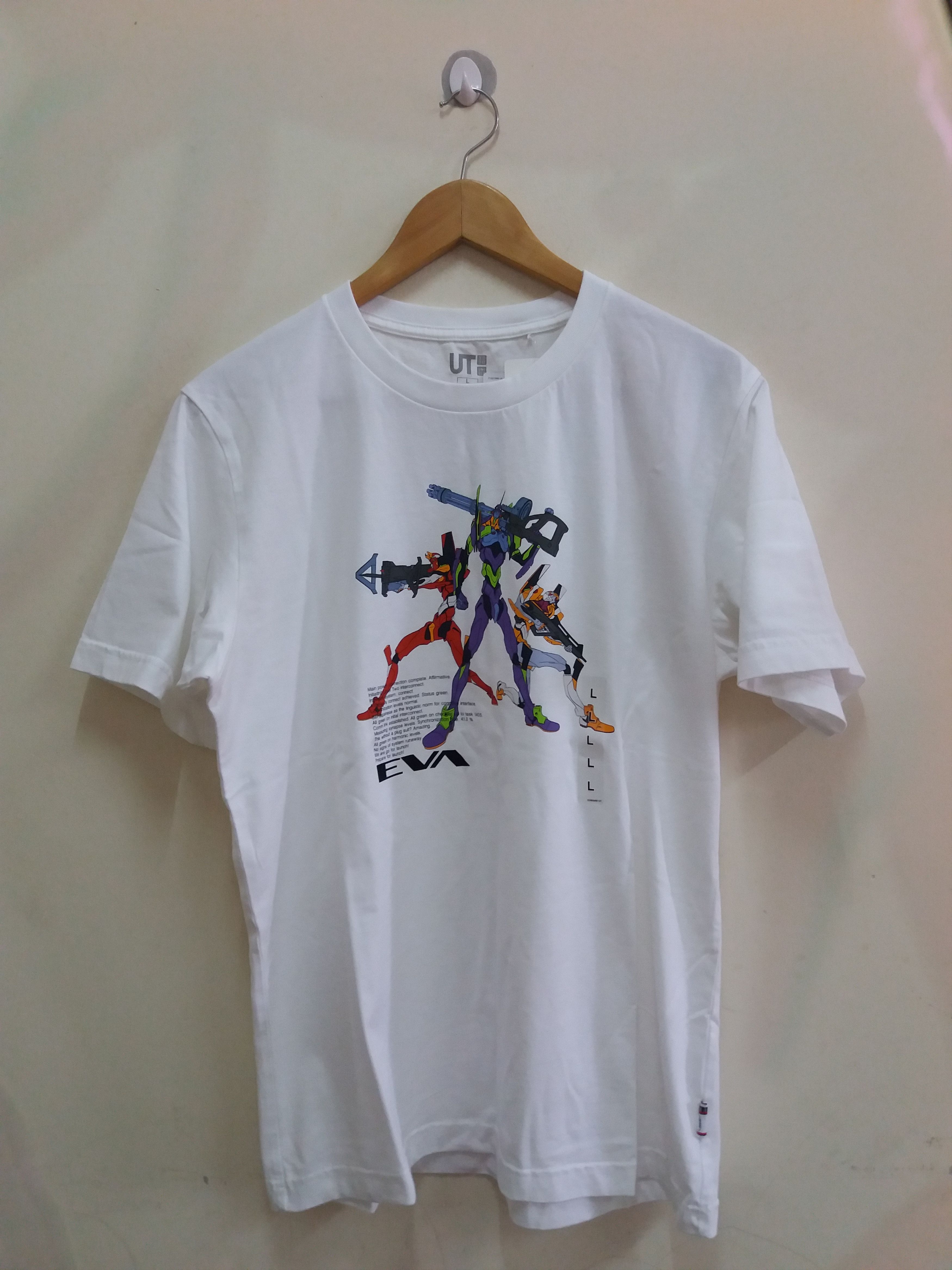 Anime Evangelion Prototype 00 01 02 anime t-shirt by uniqlo Size US L / EU 52-54 / 3 - 1 Thumbnail