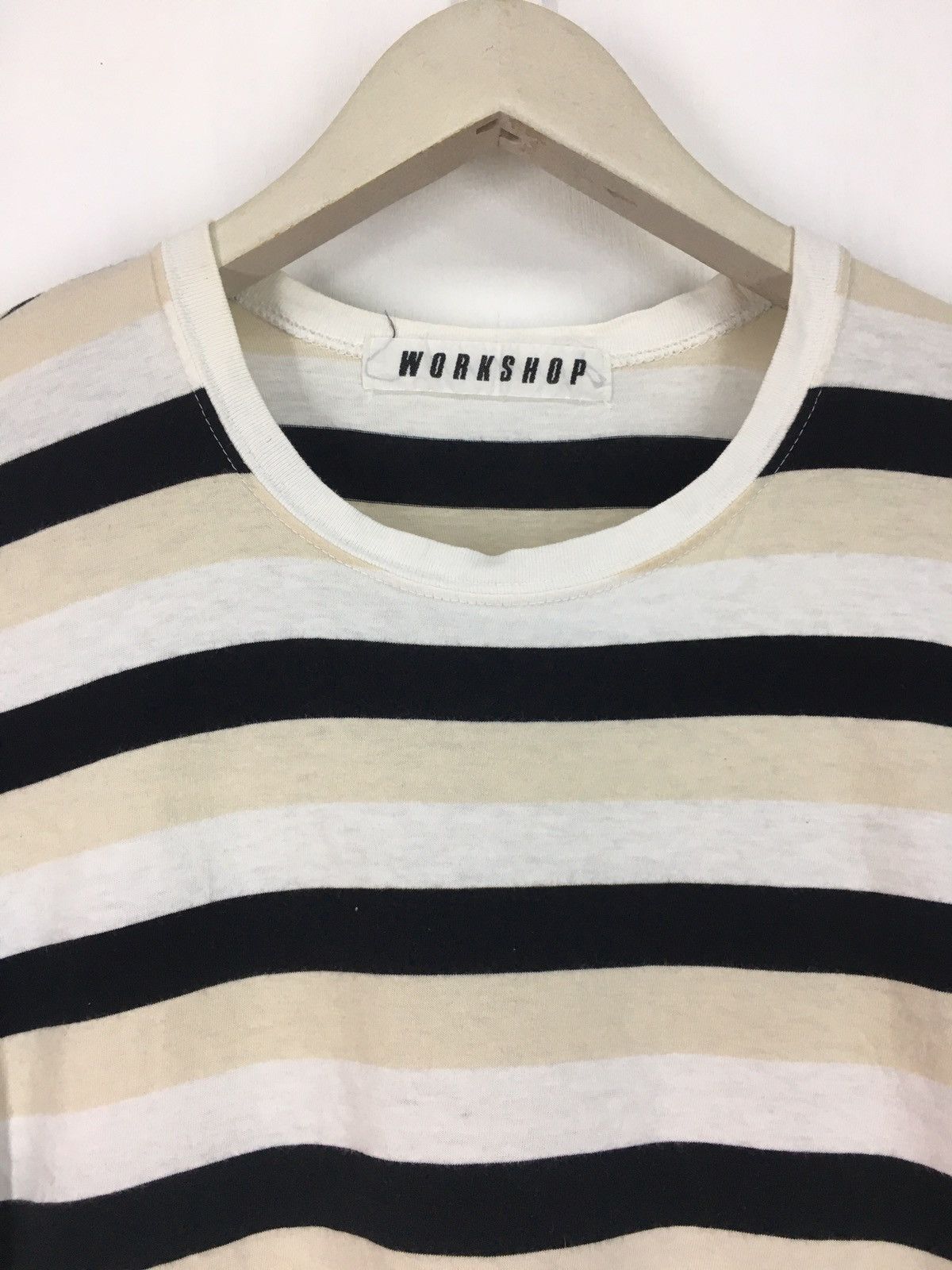 Vintage Vintage Workshop stripe t shirt Size US L / EU 52-54 / 3 - 3 Thumbnail