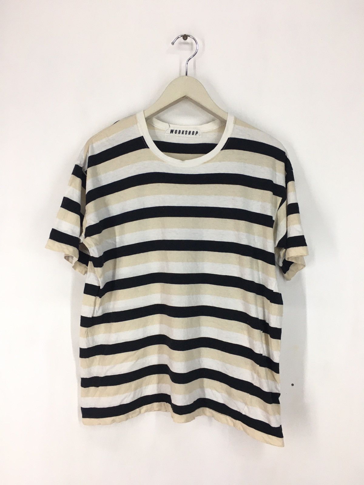 Vintage Vintage Workshop stripe t shirt Size US L / EU 52-54 / 3 - 1 Thumbnail