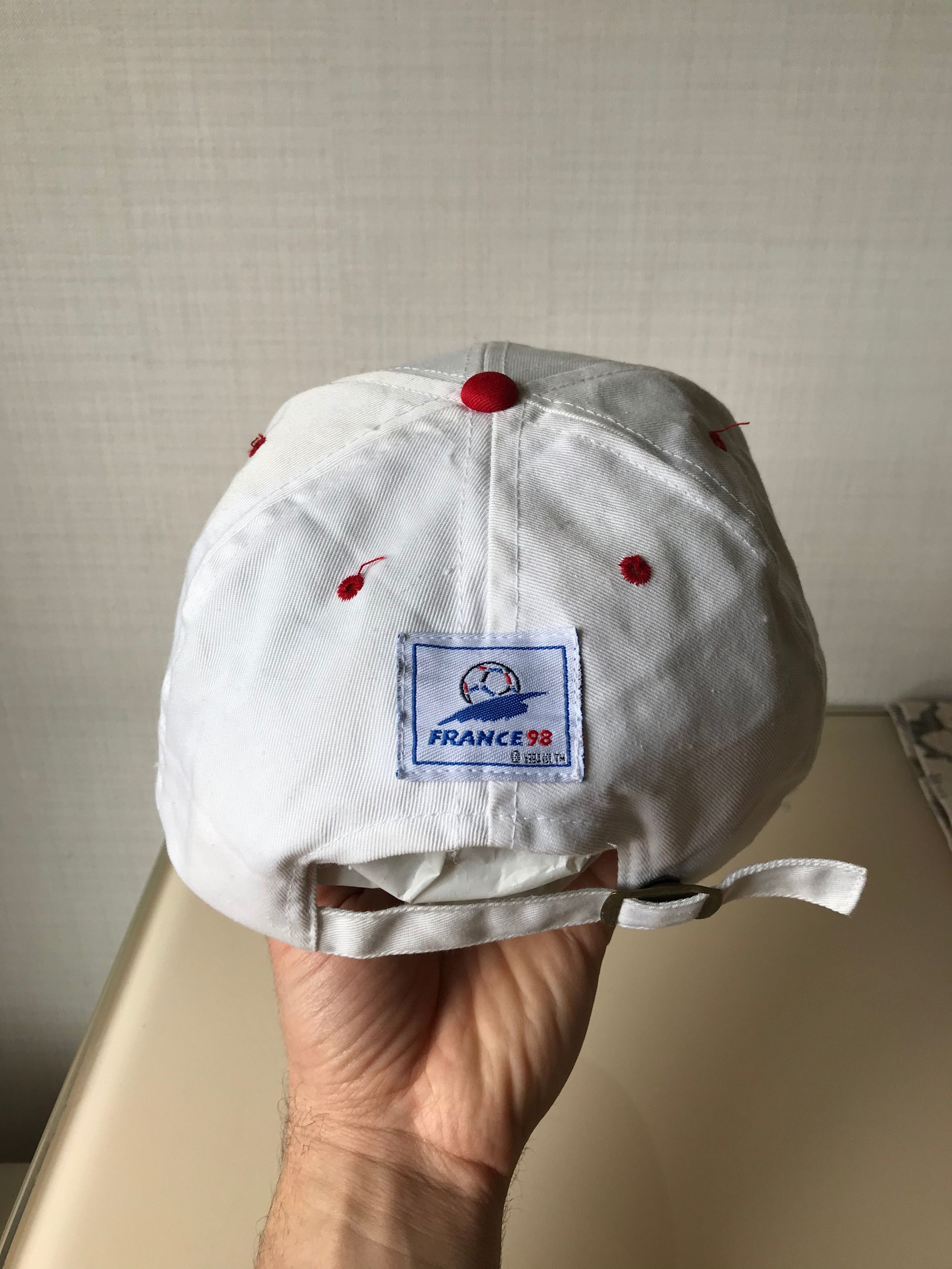 Vintage 1994 France FIFA World Cup 1998 Cap England Team Vintage Size ONE SIZE - 5 Thumbnail
