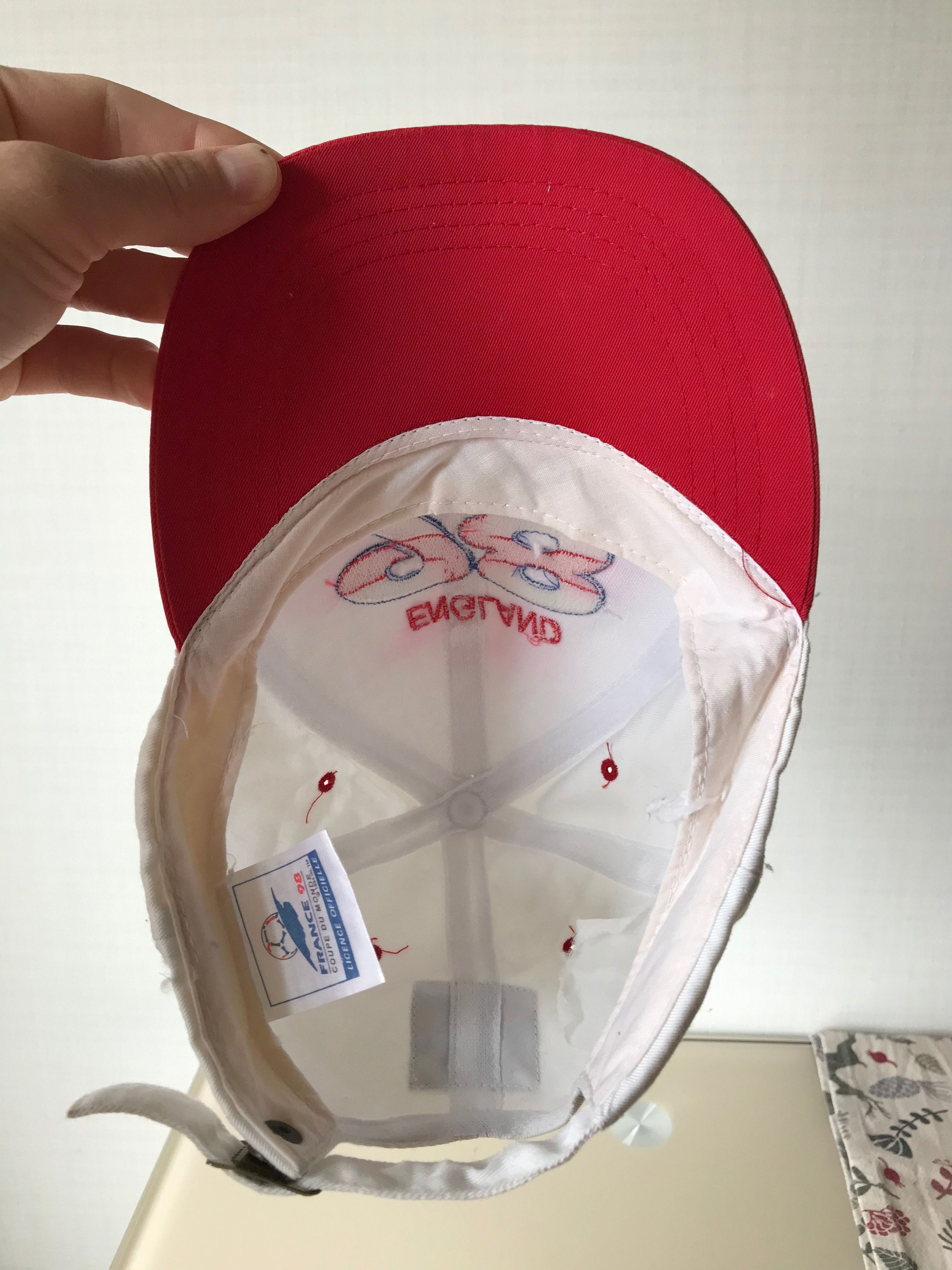 Vintage 1994 France FIFA World Cup 1998 Cap England Team Vintage Size ONE SIZE - 9 Thumbnail