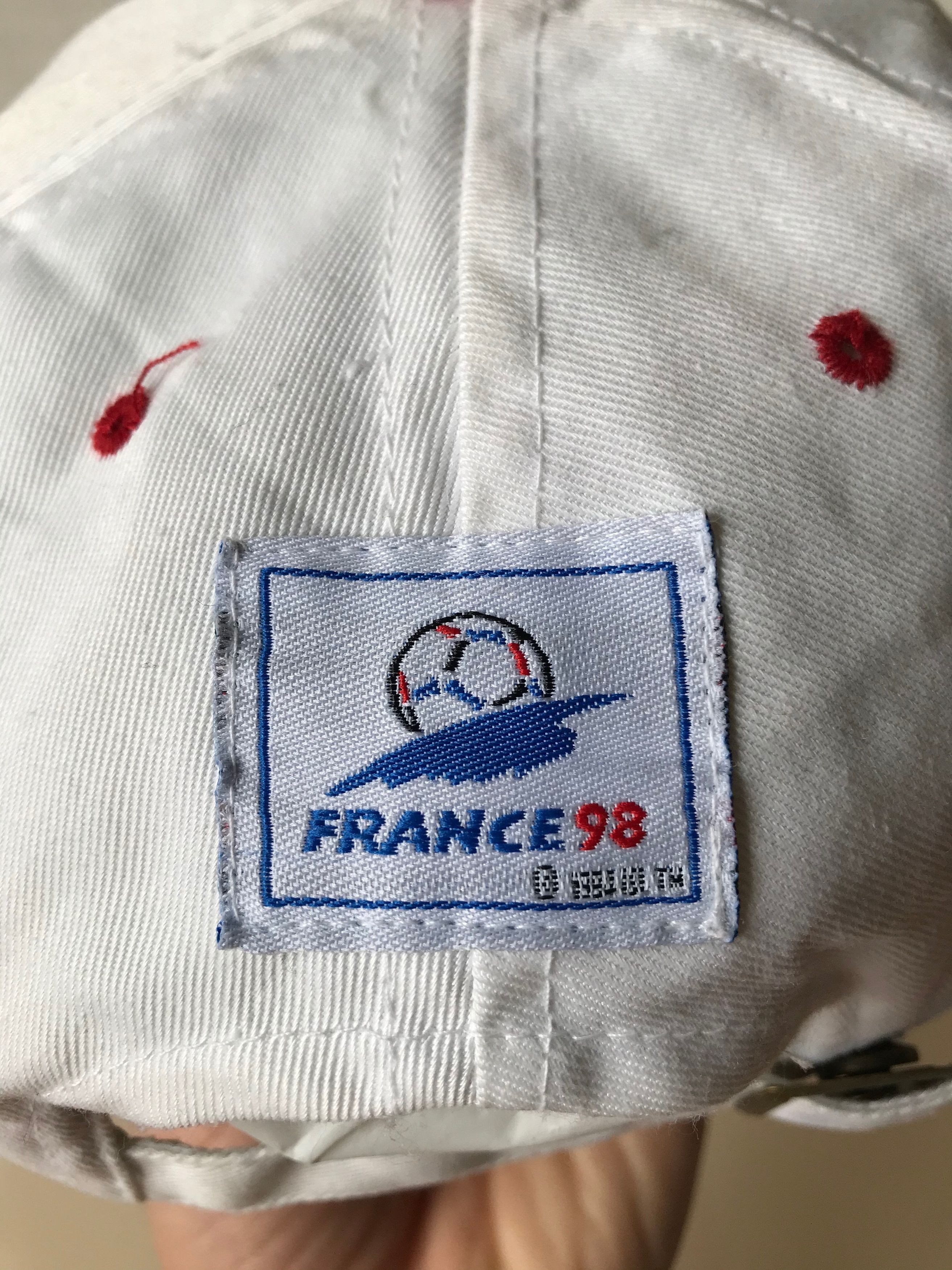 Vintage 1994 France FIFA World Cup 1998 Cap England Team Vintage Size ONE SIZE - 6 Thumbnail