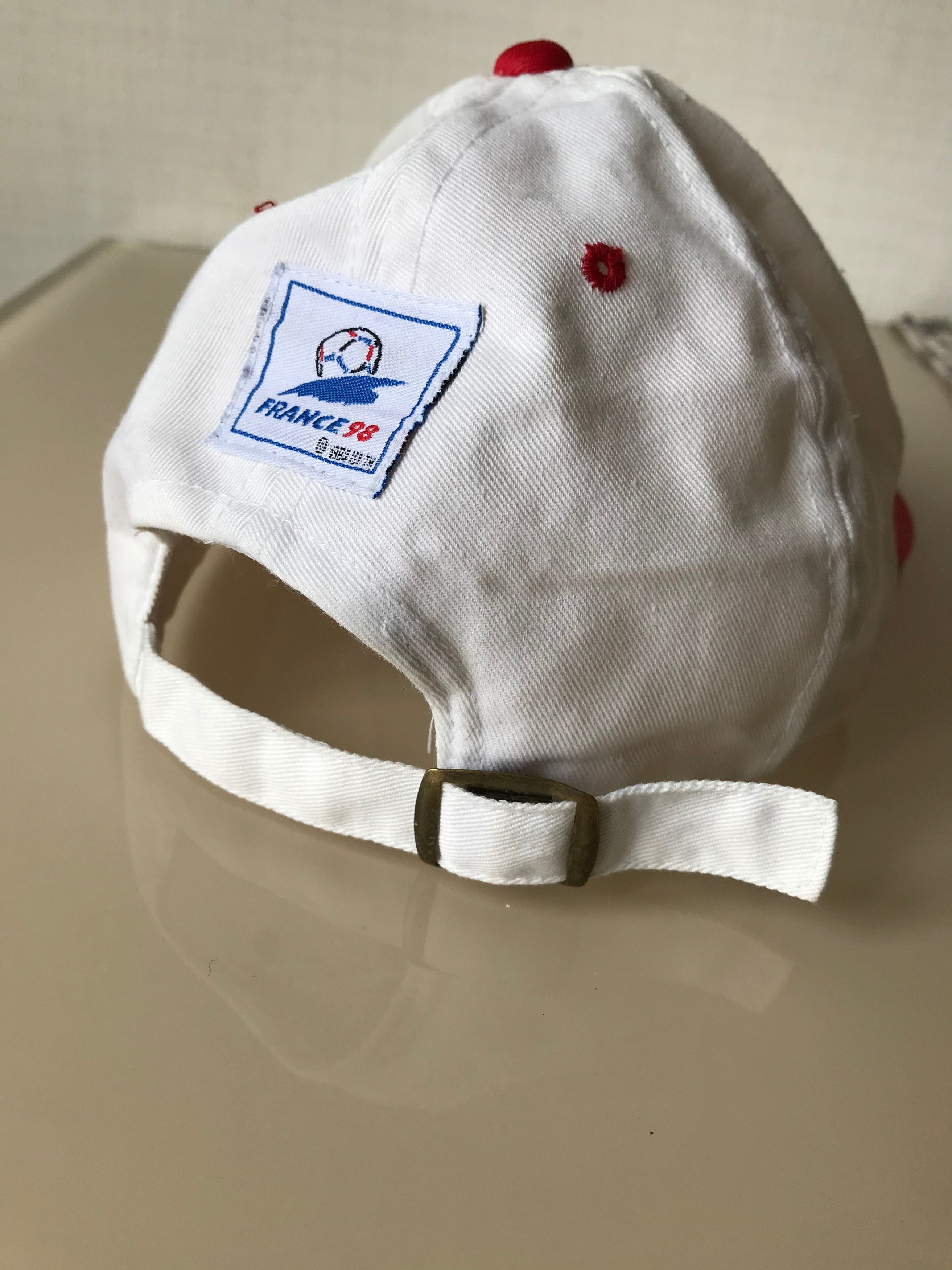Vintage 1994 France FIFA World Cup 1998 Cap England Team Vintage Size ONE SIZE - 13 Thumbnail