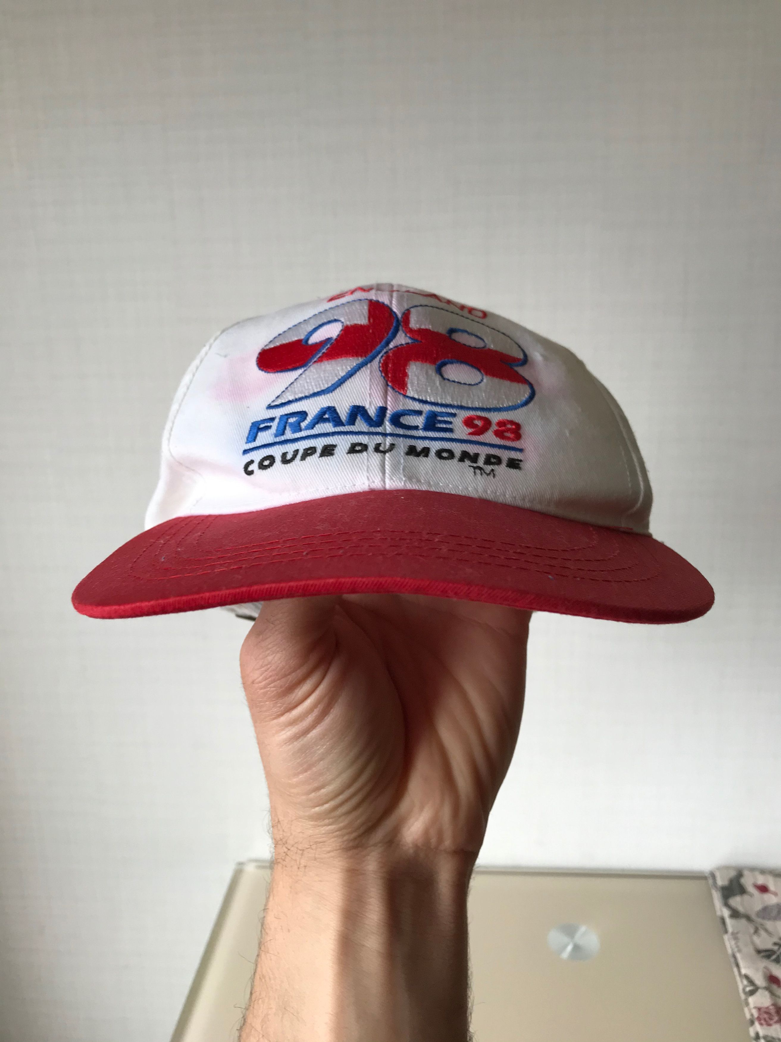 Vintage 1994 France FIFA World Cup 1998 Cap England Team Vintage Size ONE SIZE - 10 Thumbnail