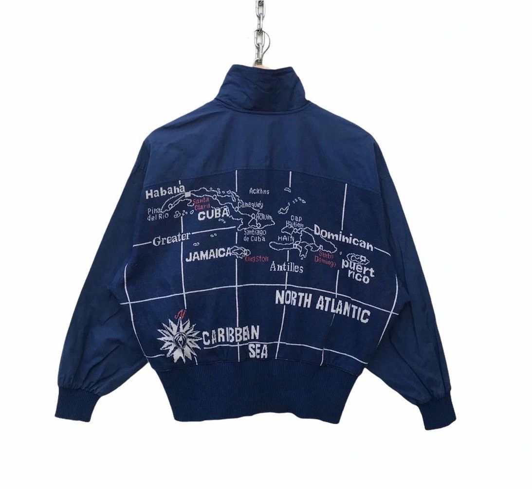 Lancel Lancel Paris Caribbean Sea Map Designer Jaket Size US M / EU 48-50 / 2 - 1 Thumbnail