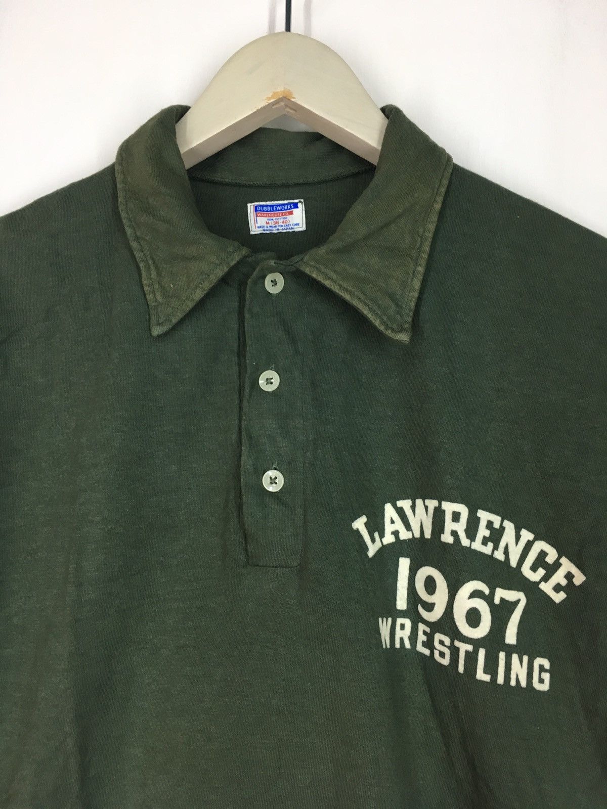 Japanese Brand Warehouse Doubleworks Lawrence Wrestling polo tee Size US M / EU 48-50 / 2 - 3 Thumbnail