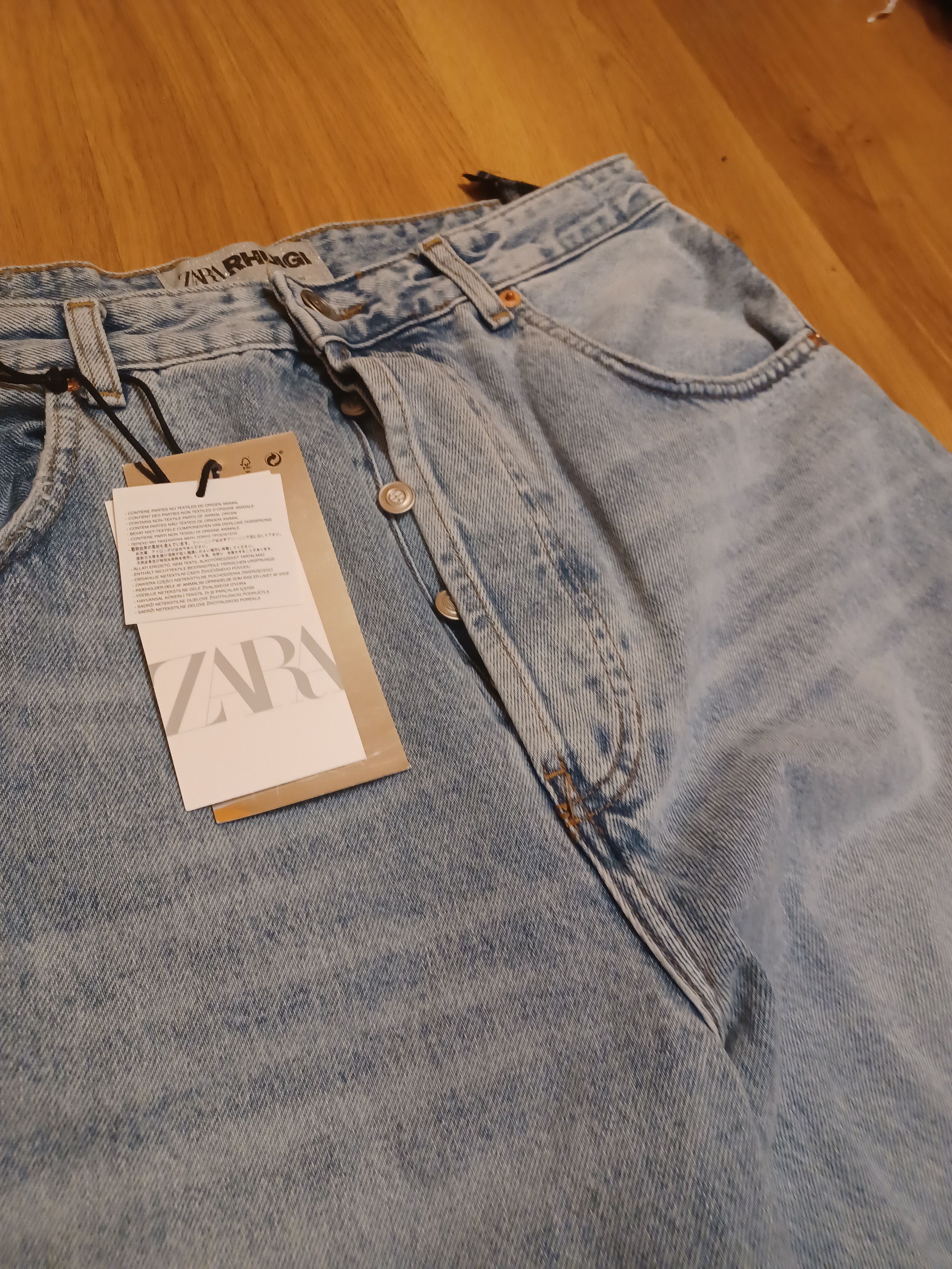 Zara Rhuigi x Zara 34 baggy light blue jeans Size US 34 / EU 50 - 3 Thumbnail