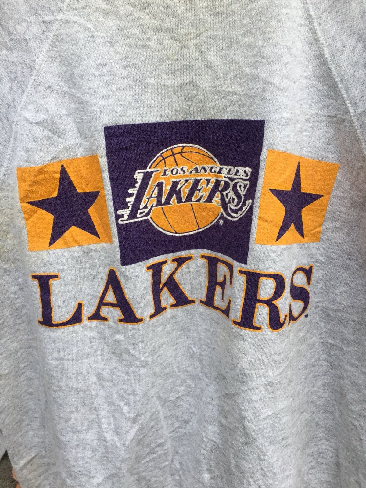 NBA X'mas Hot Sale Vintage Lakers Sweatshirt Made In usa Size US L / EU 52-54 / 3 - 2 Thumbnail