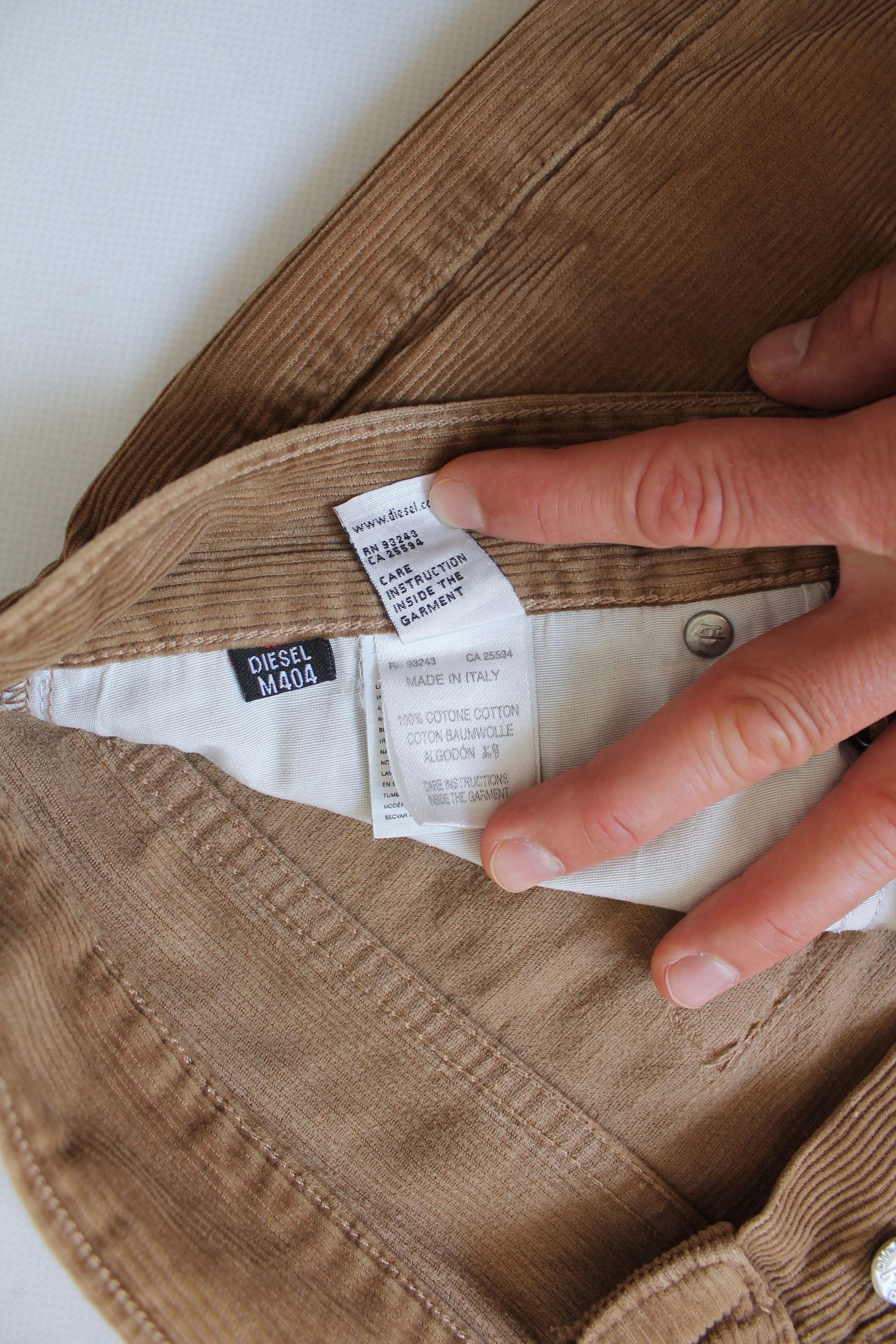 Diesel DIESEL Corduroy Pants Brown distressed Size US 34 / EU 50 - 11 Thumbnail