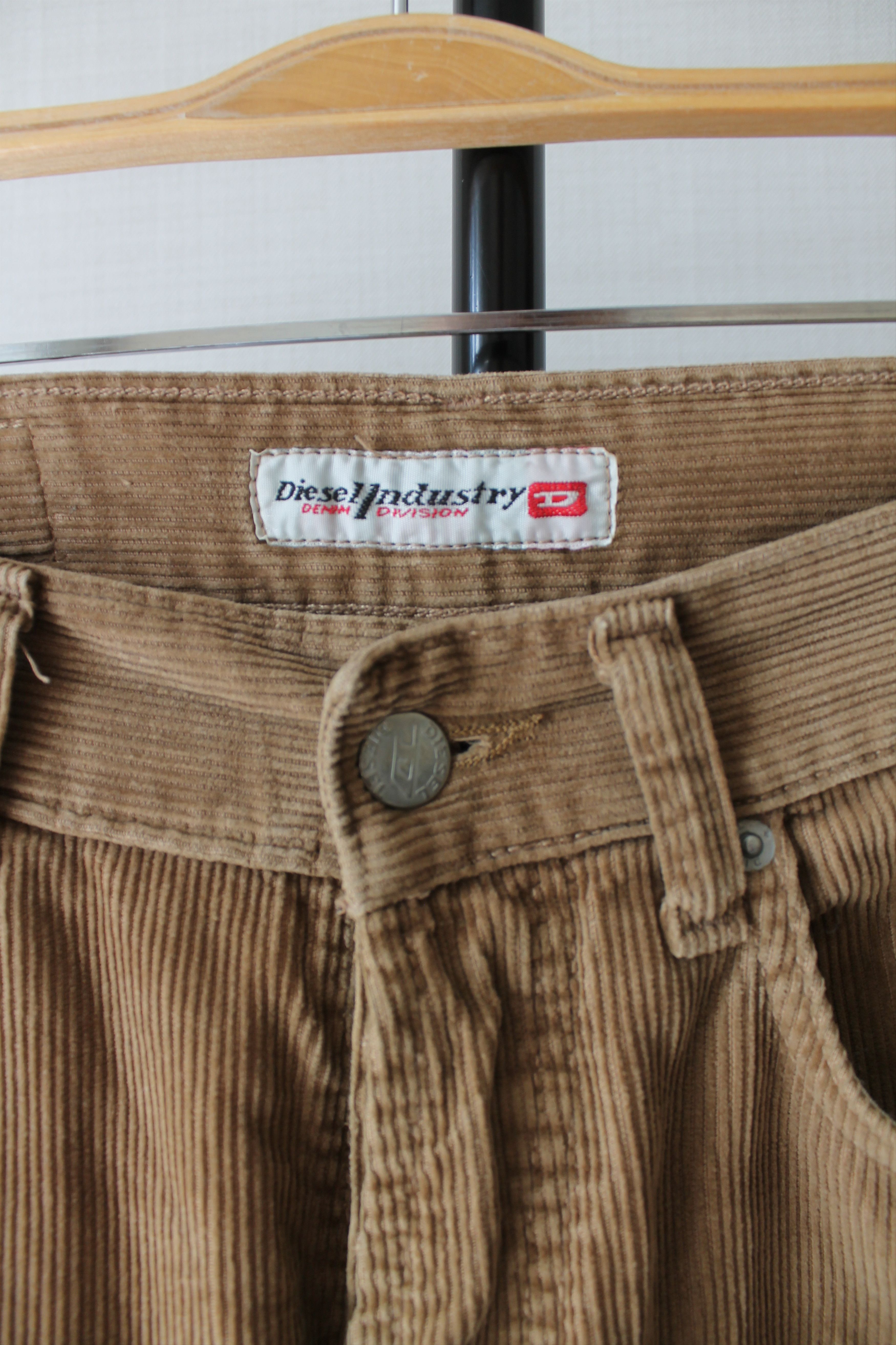 Diesel DIESEL Corduroy Pants Brown distressed Size US 34 / EU 50 - 4 Thumbnail