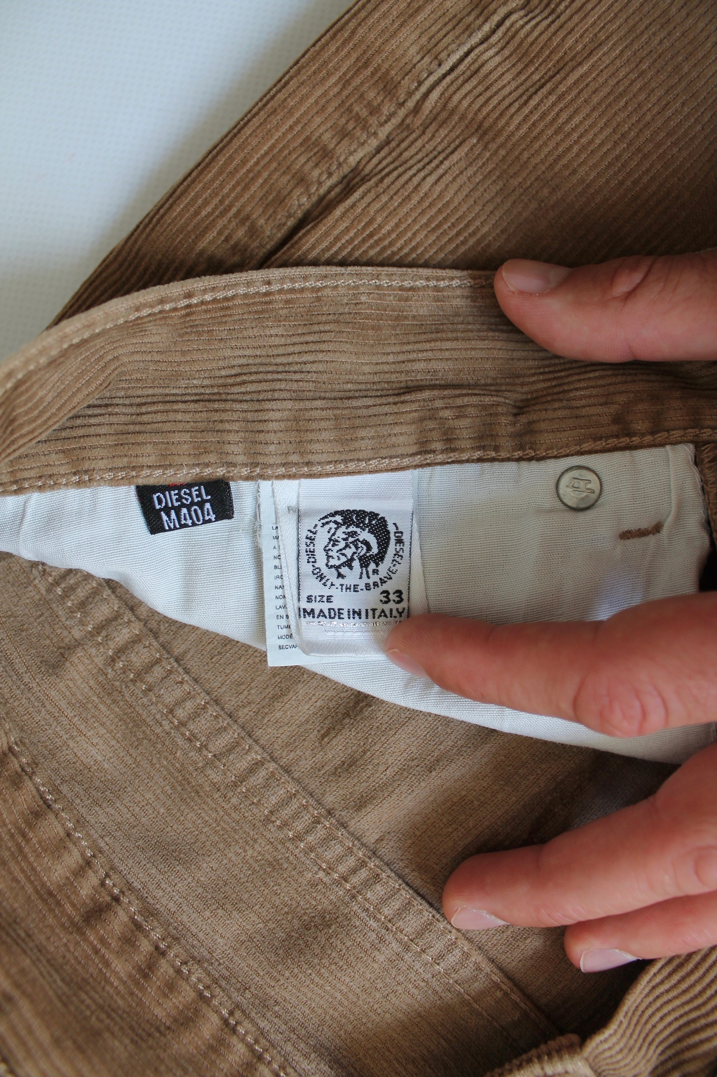Diesel DIESEL Corduroy Pants Brown distressed Size US 34 / EU 50 - 10 Thumbnail