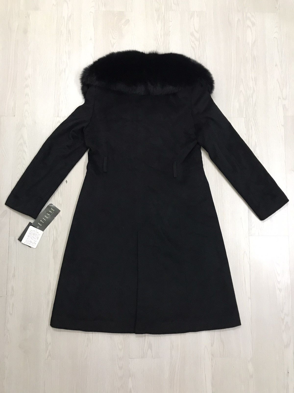 Etienne Aigner × Japanese Brand Etienne Angora Cashmere Trench Coat Real Fox Fur Size M / US 6-8 / IT 42-44 - 4 Thumbnail