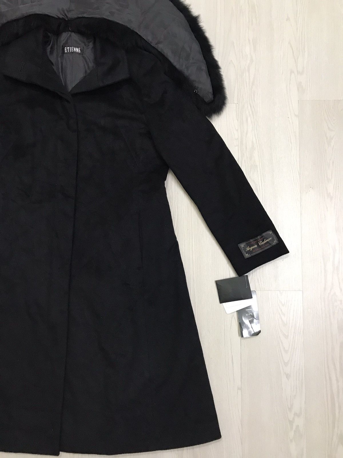 Etienne Aigner × Japanese Brand Etienne Angora Cashmere Trench Coat Real Fox Fur Size M / US 6-8 / IT 42-44 - 9 Thumbnail