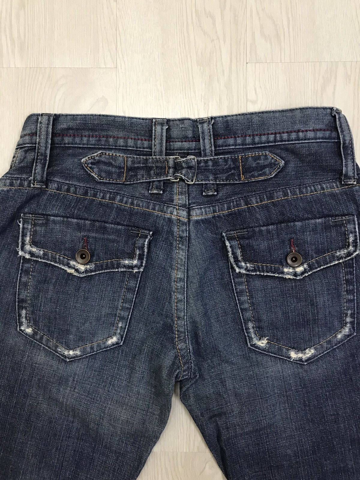 Japanese Brand × Vintage Vintage Brappers Japan Denim Bush Pants Flared Jeans Size 30" / US 8 / IT 44 - 8 Thumbnail