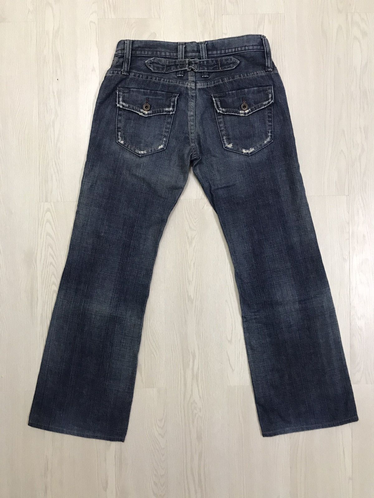 Japanese Brand × Vintage Vintage Brappers Japan Denim Bush Pants Flared Jeans Size 30" / US 8 / IT 44 - 2 Thumbnail