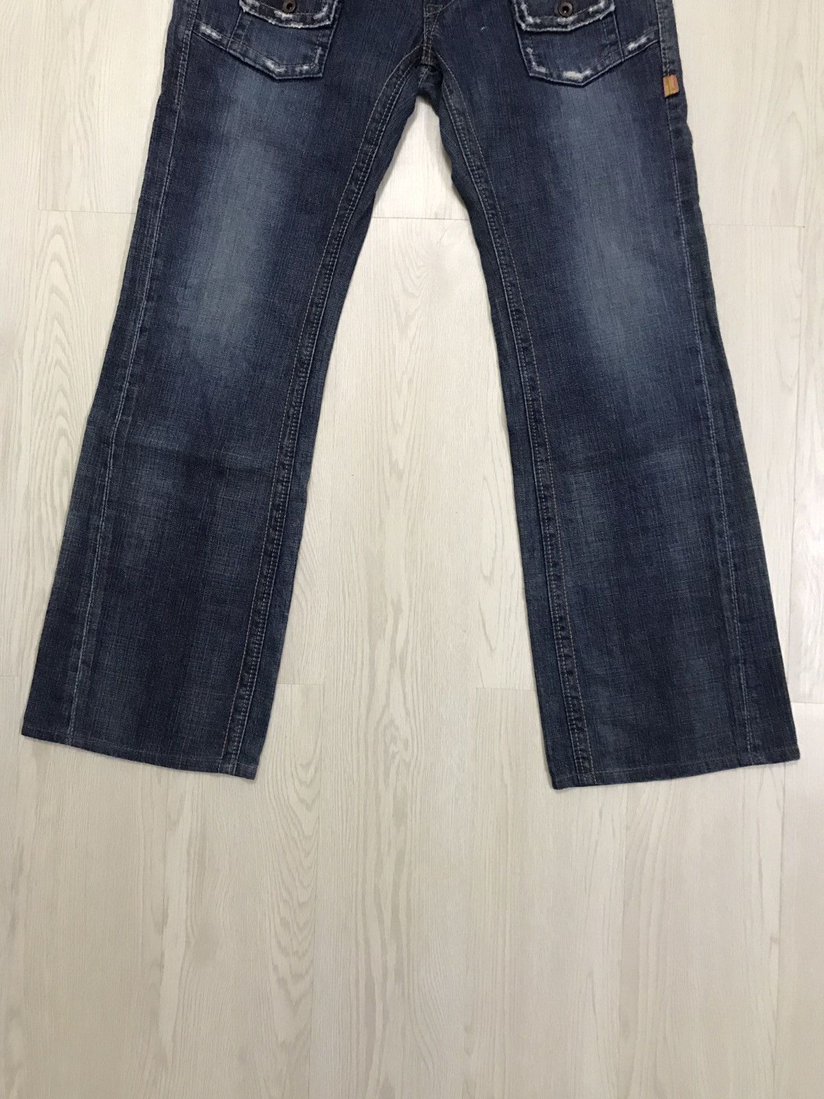 Japanese Brand × Vintage Vintage Brappers Japan Denim Bush Pants Flared Jeans Size 30" / US 8 / IT 44 - 5 Thumbnail