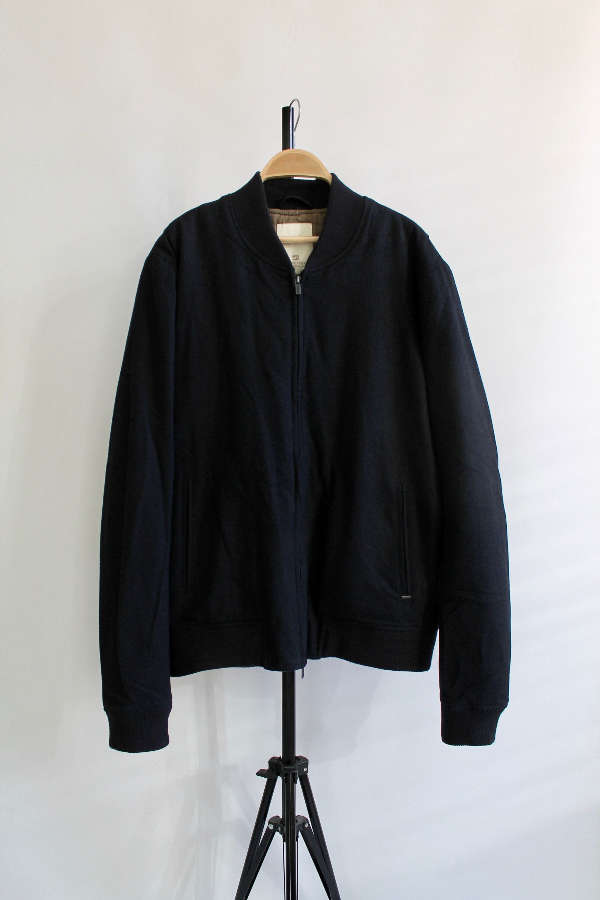 Scotch & Soda Atelier Scotch Wool Blend Dark Blue Bomber sz 52 Size US L / EU 52-54 / 3 - 2 Thumbnail