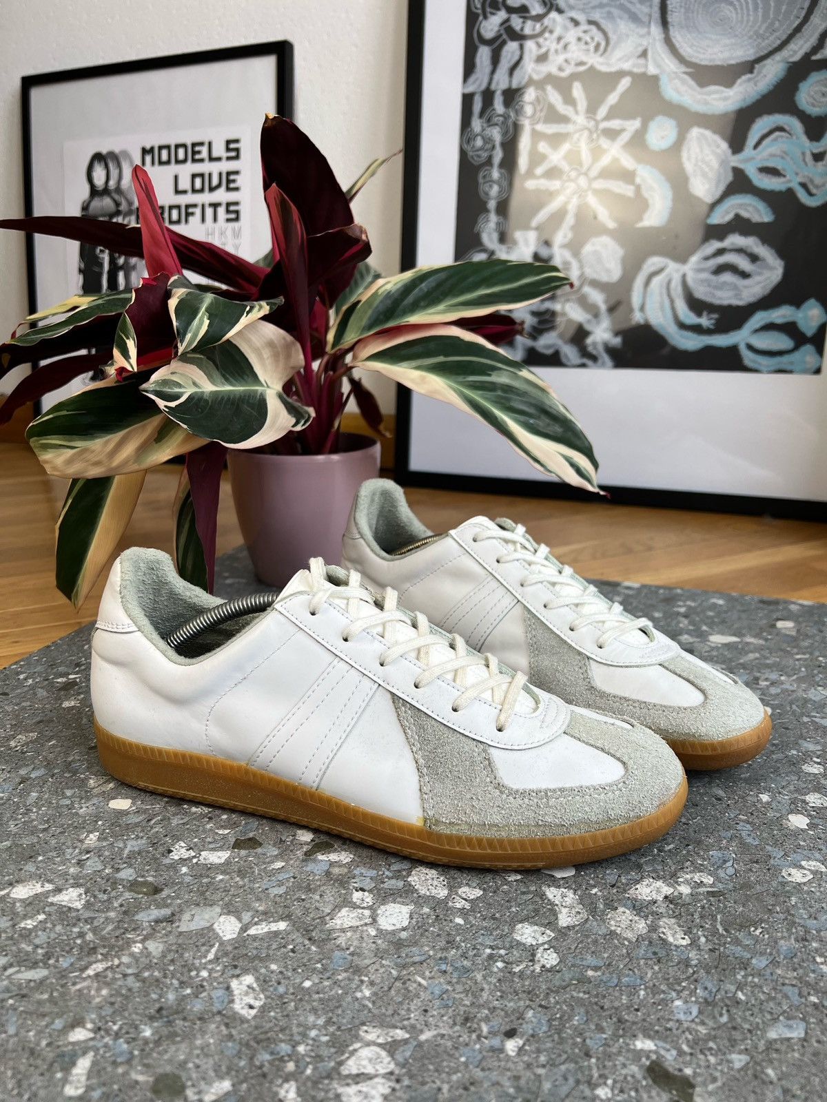 BW SPORT German trainers Men's 27.5cm unclear white type Vintage Second Hand