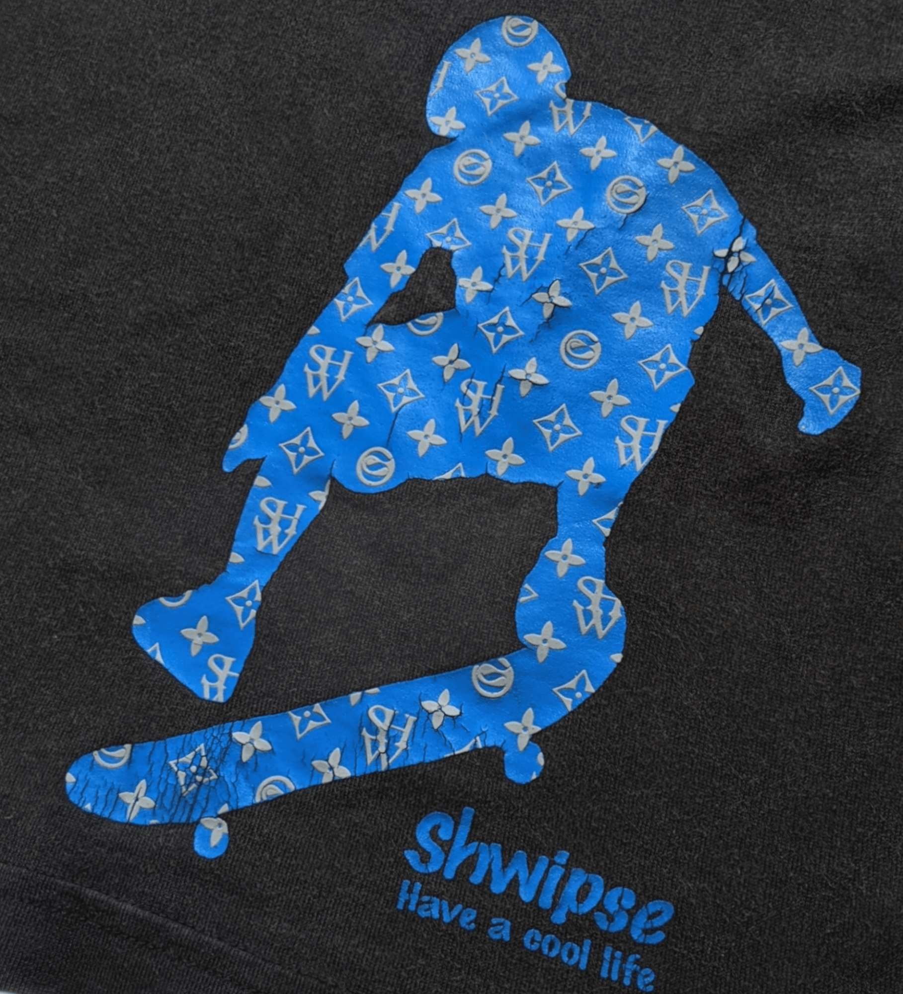 Stussy × Vintage Vintage 90s Japanese Swhipse Skateboard T shirt Size US M / EU 48-50 / 2 - 5 Thumbnail