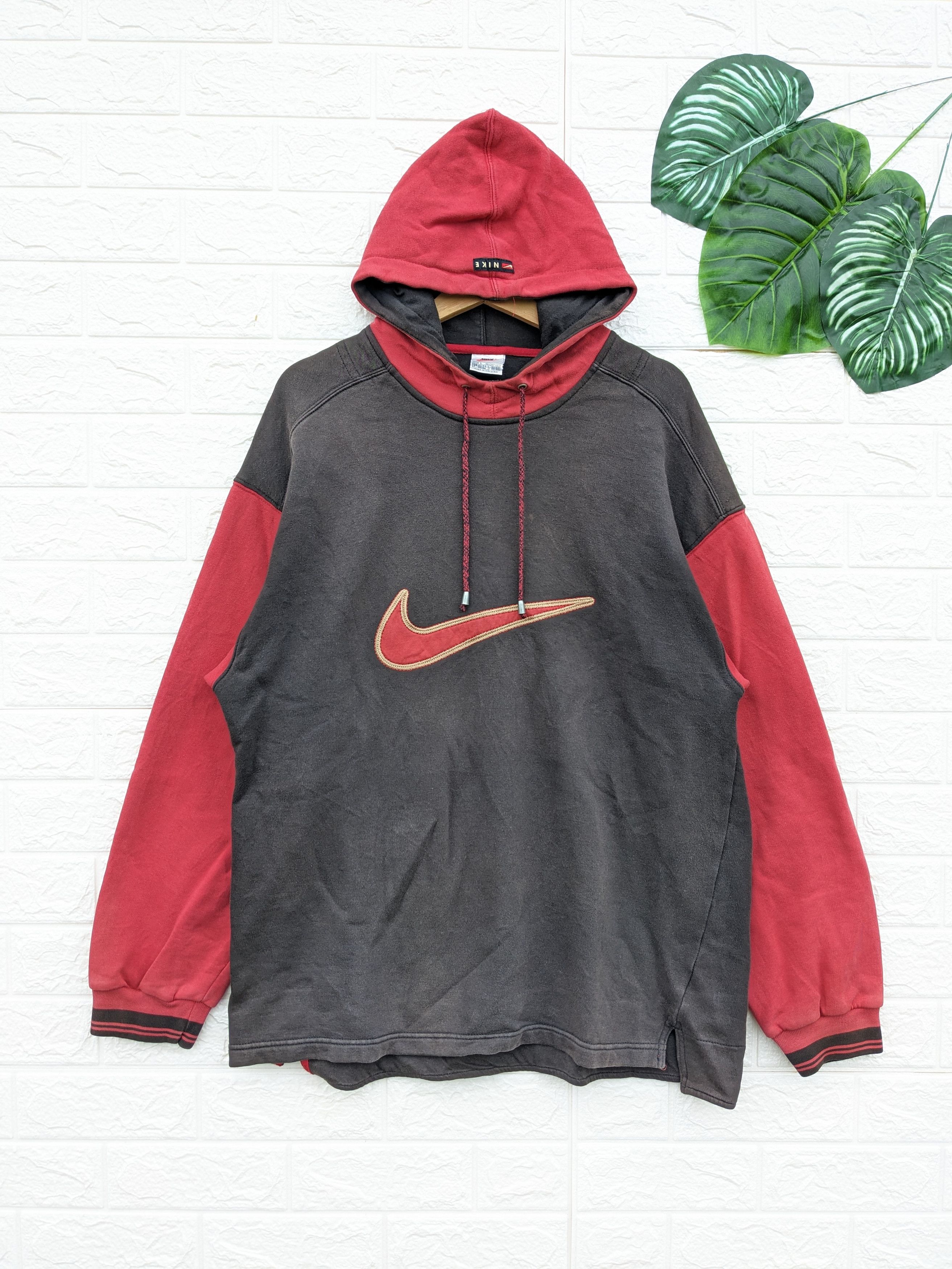 Embroidered Hoodies Nike Vintage Swoosh Hoodie Vintage Nike