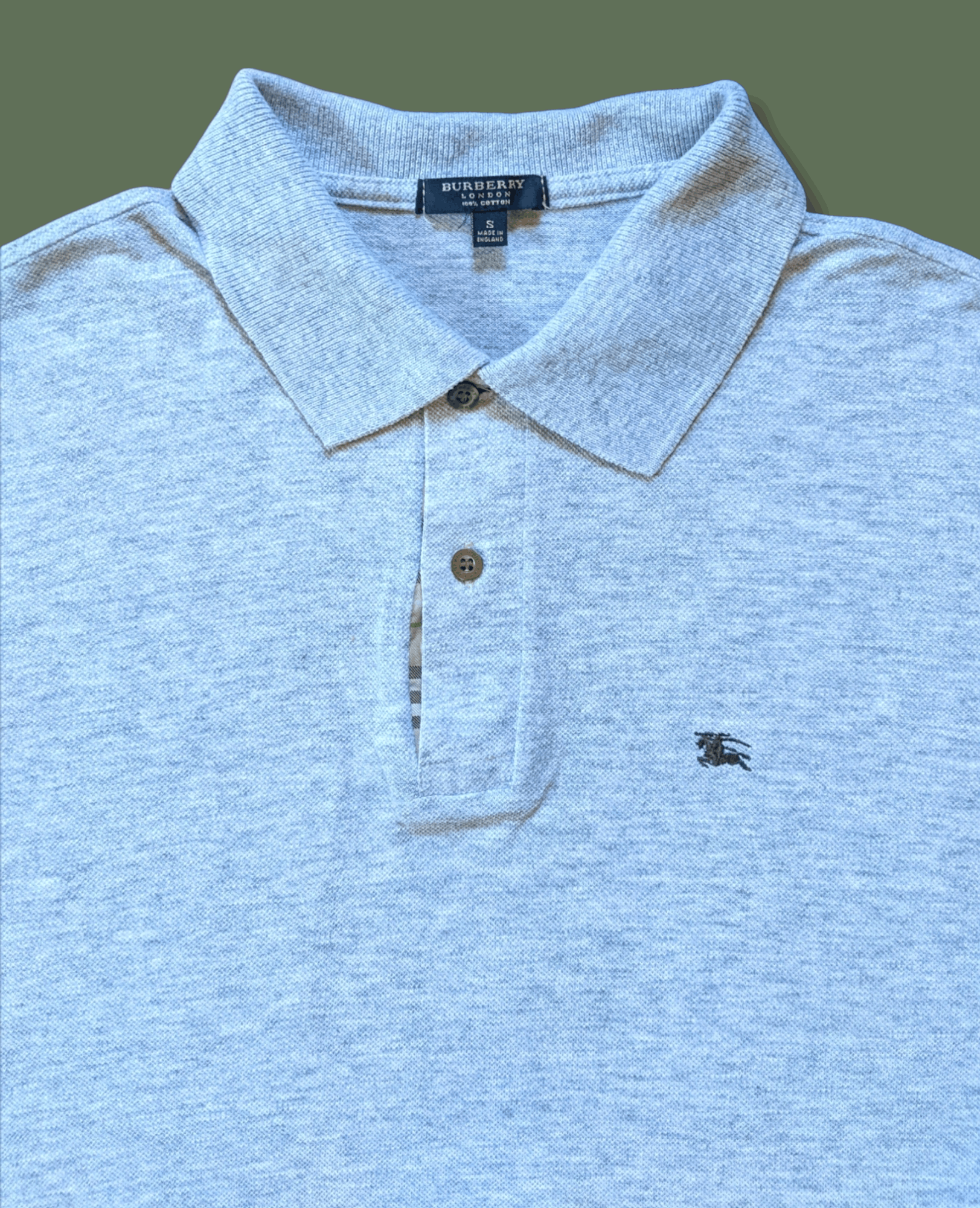 Burberry × Vintage Vintage Burberry Made in England Polo T shirt Size US M / EU 48-50 / 2 - 3 Thumbnail