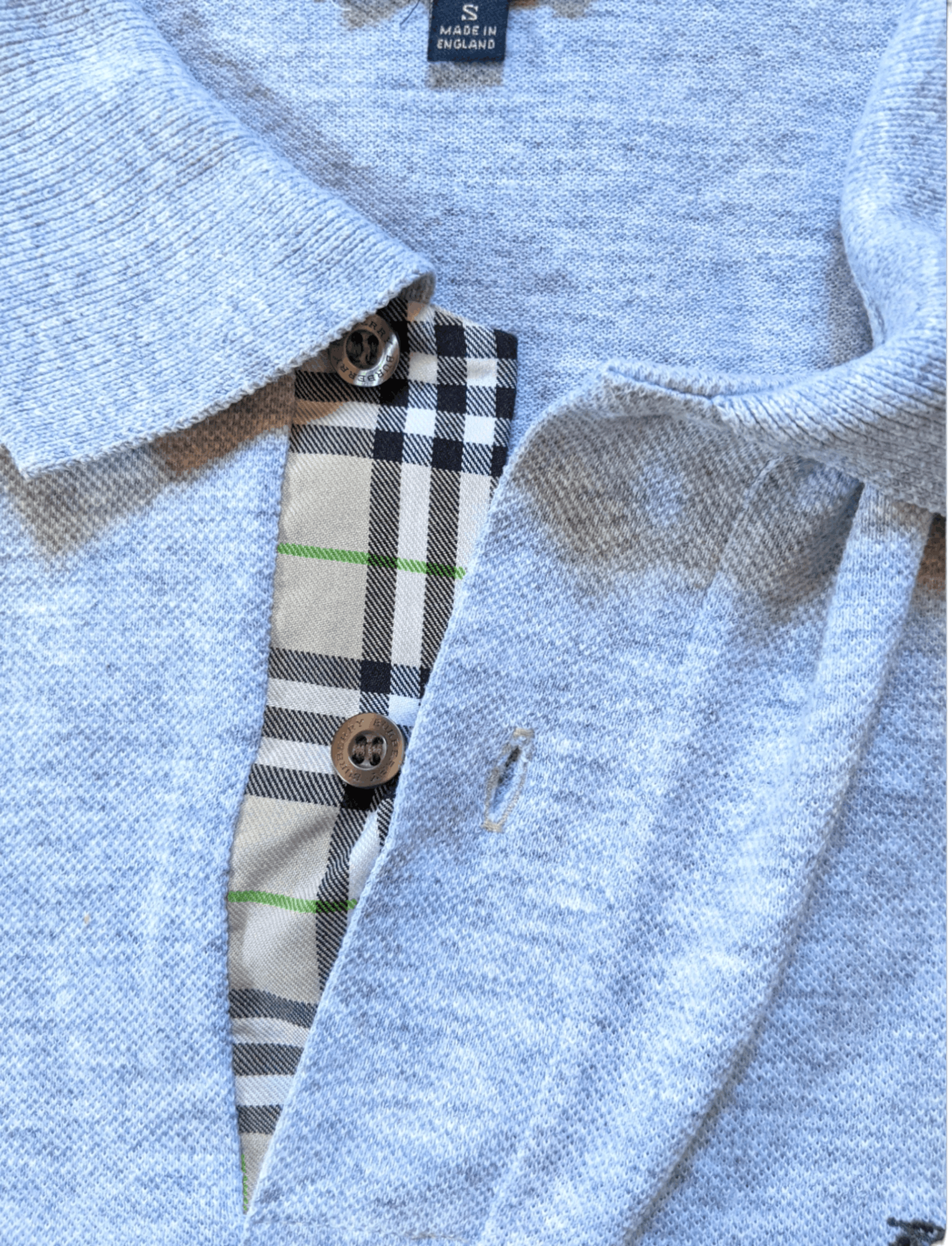 Burberry × Vintage Vintage Burberry Made in England Polo T shirt Size US M / EU 48-50 / 2 - 4 Thumbnail