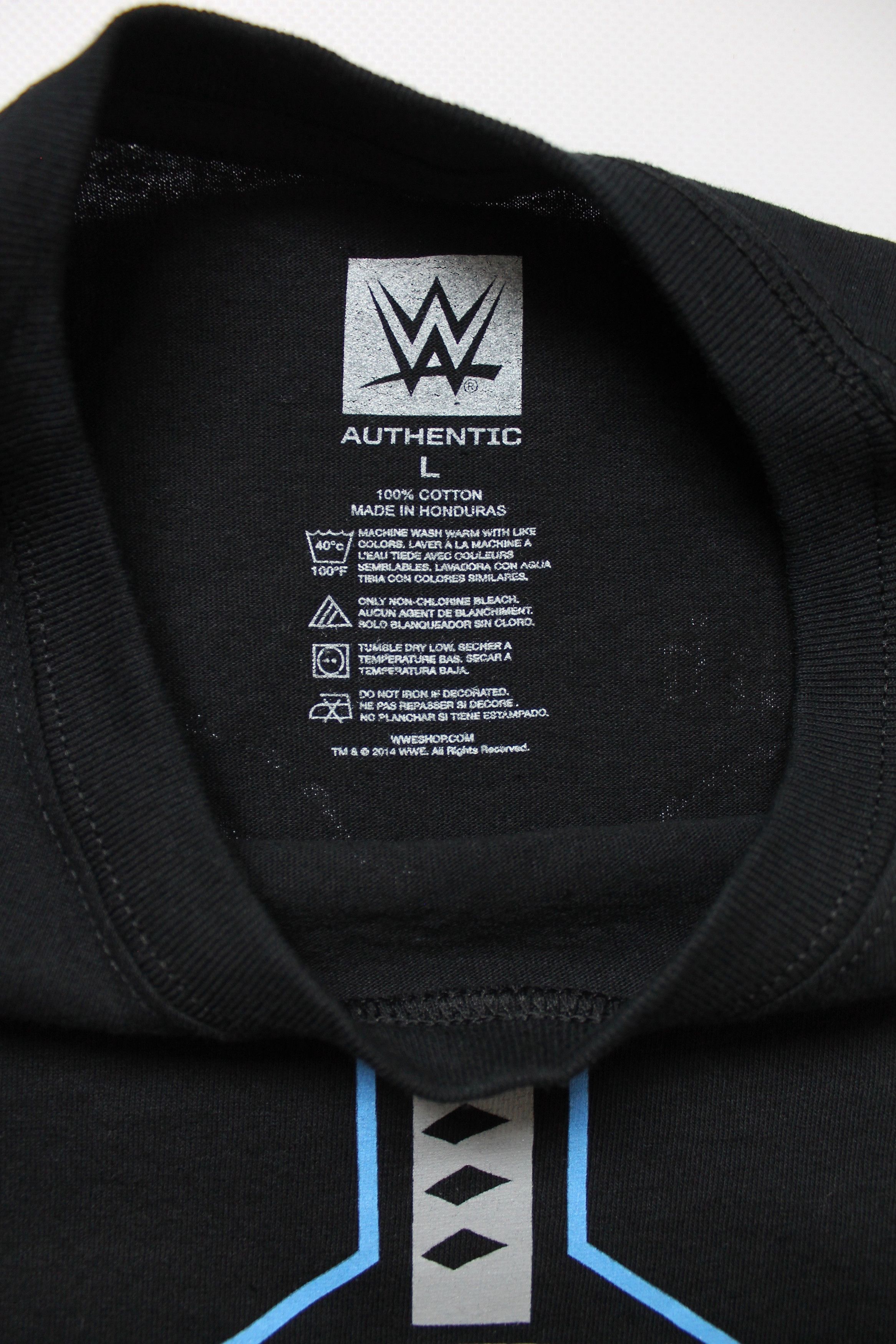 WWE 2014 Wrestling WWE WWF No One Is Safe Graphic Print T shirt Size US L / EU 52-54 / 3 - 7 Thumbnail