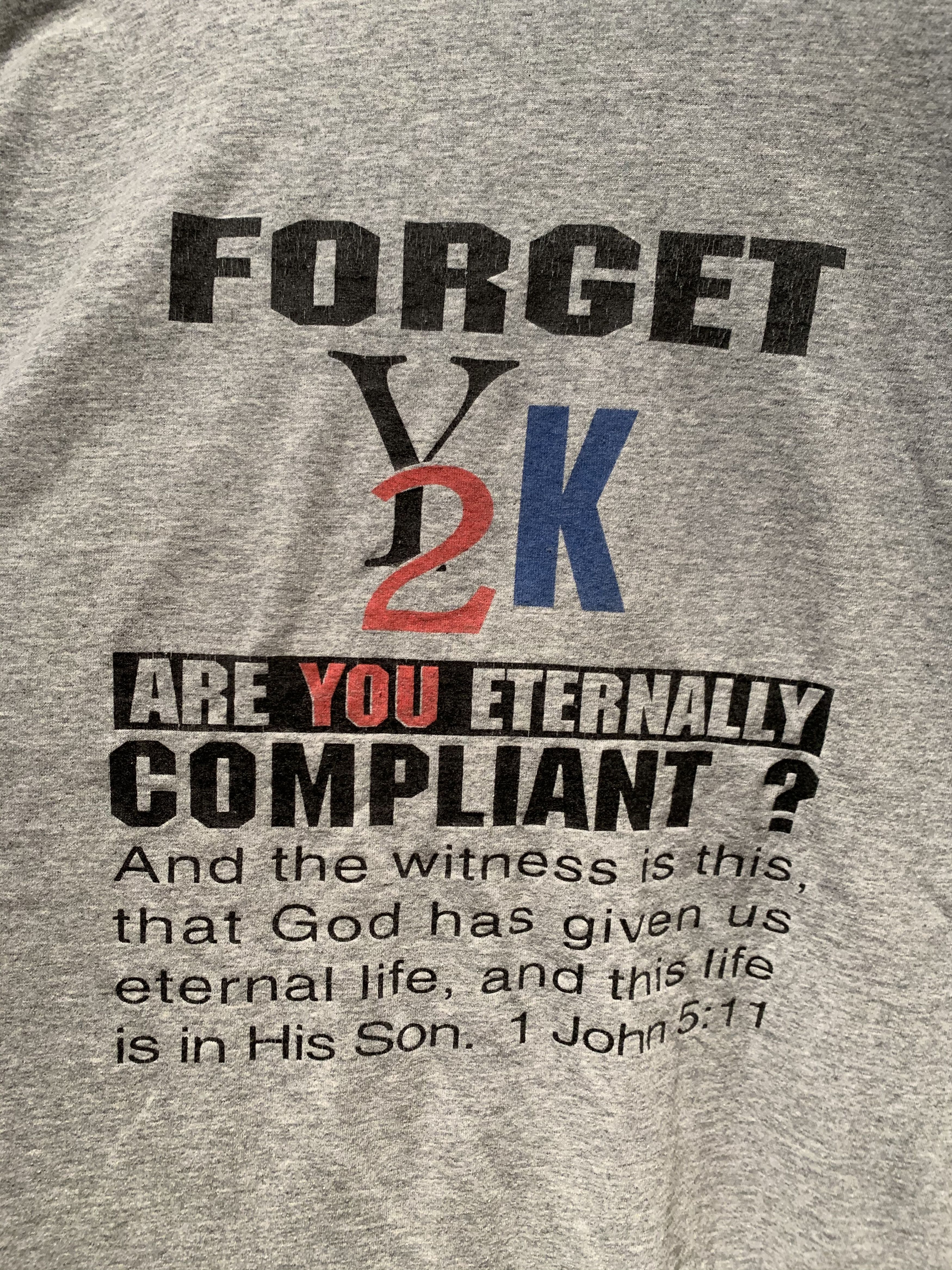 Other RARE* Vintage John 5:11 Jesus Eternal Compliance Chris Shirt Size US XL / EU 56 / 4 - 3 Thumbnail