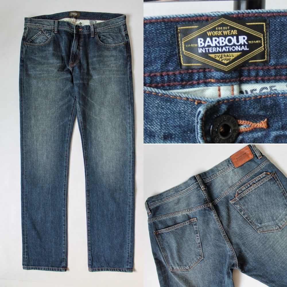 Barbour BARBOUR International W37-38 Long Denim Jeans Pants Size US 37 - 1 Thumbnail