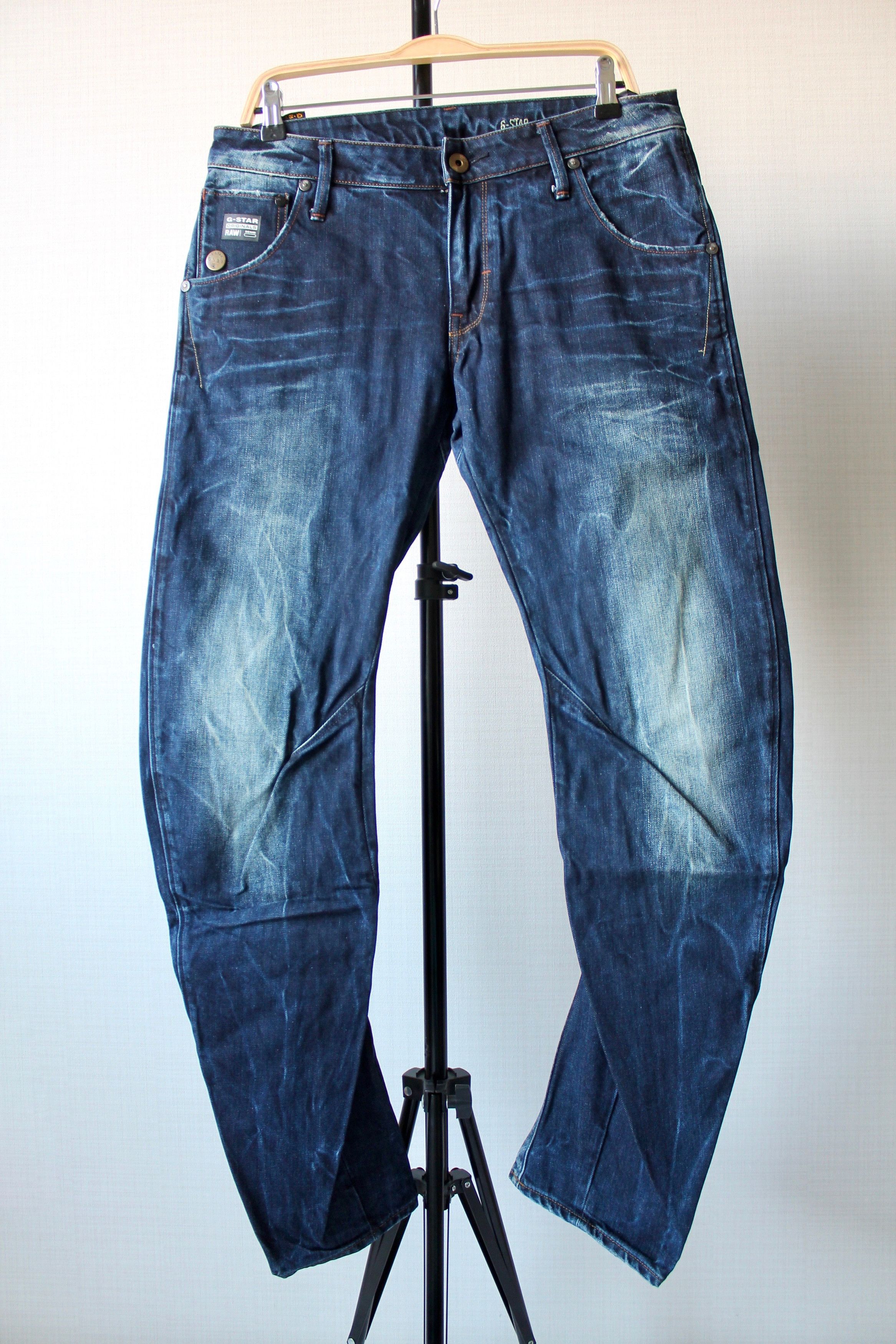 G- star Raw Arc 3D Slim Faded blue Denim Pants