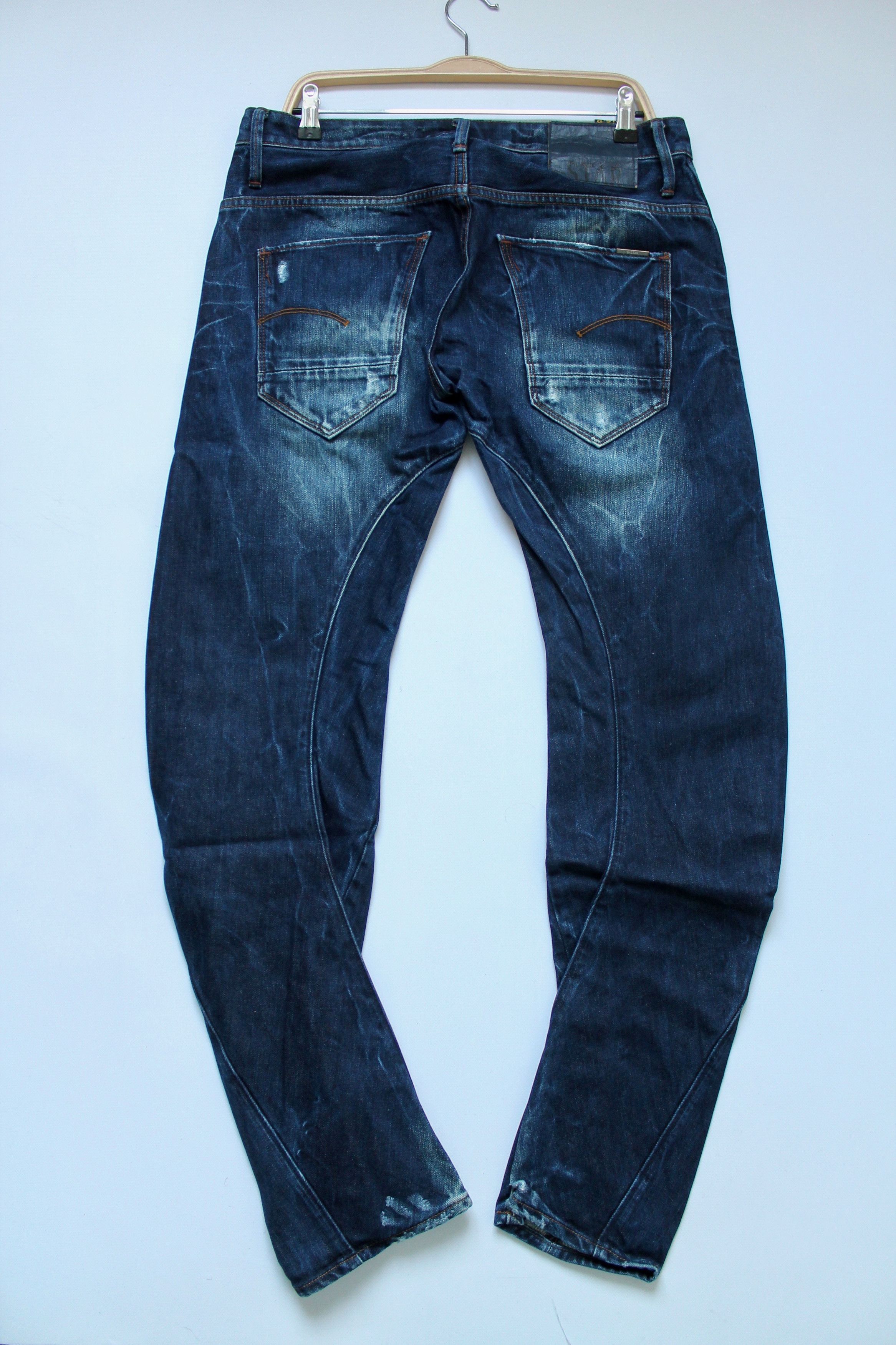 G-Star G- star Raw Arc 3D Slim Faded blue Denim Pants Size US 33 - 8 Thumbnail