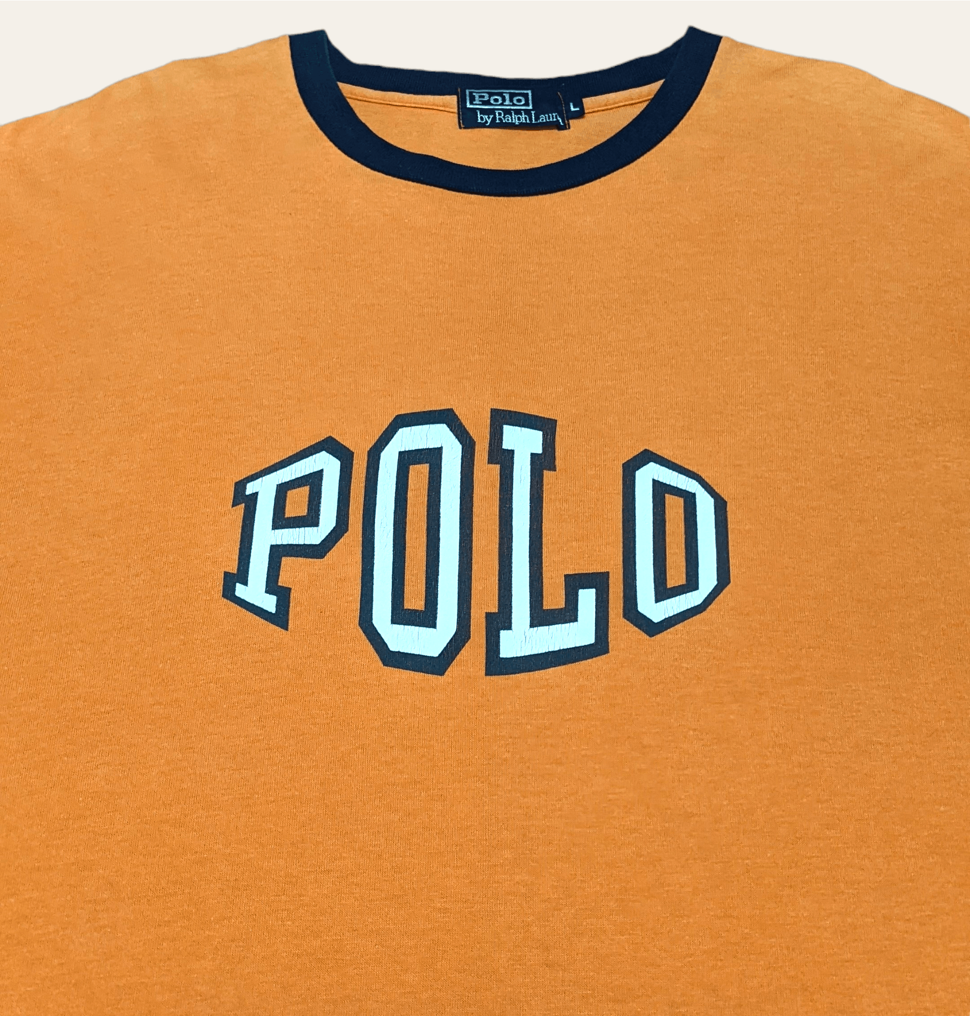 Polo Ralph Lauren × Ralph Lauren × Vintage Vintage 90s Polo Ralph Lauren 67 Spellout T shirt Size US L / EU 52-54 / 3 - 1 Thumbnail