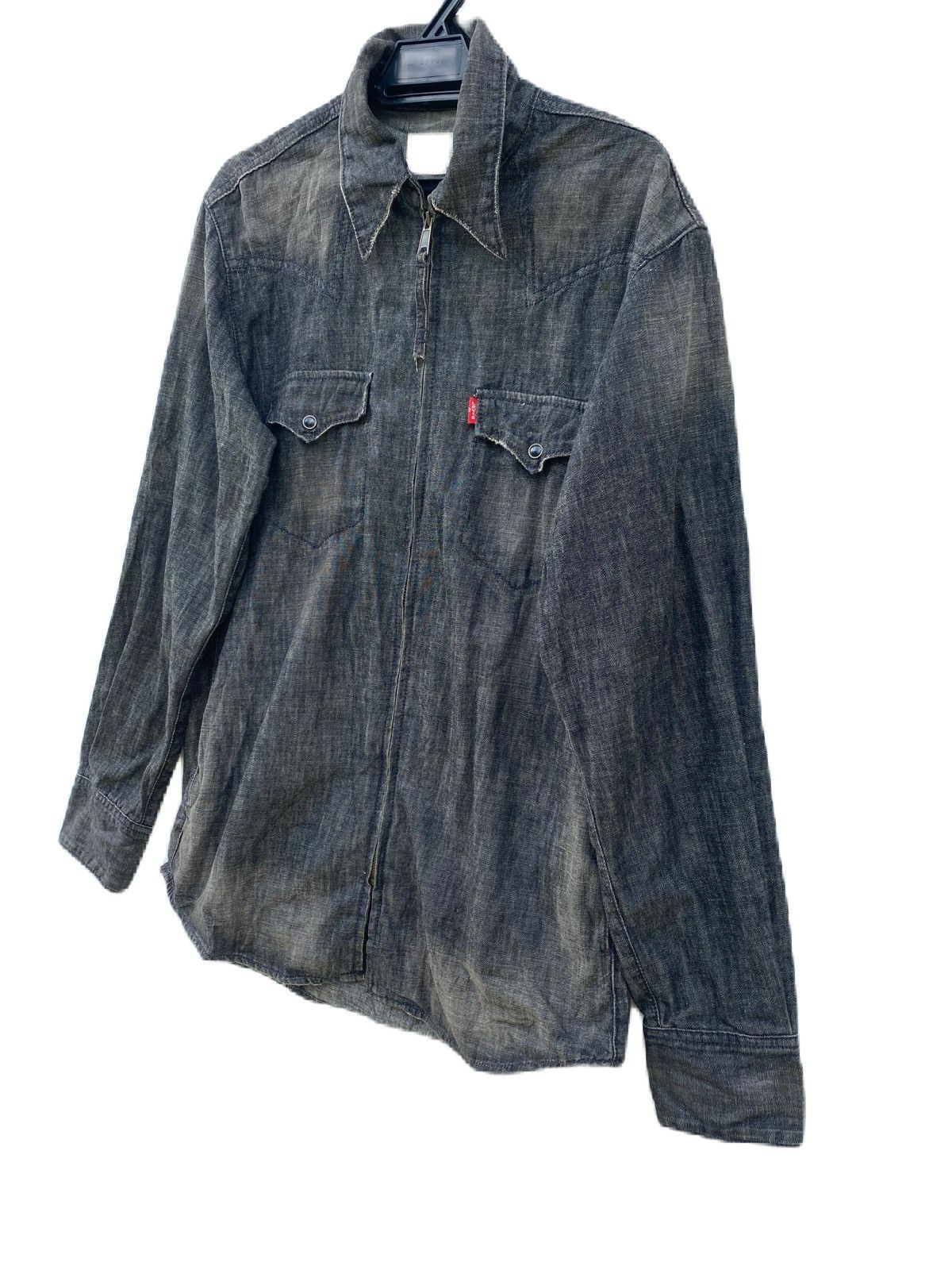 LEVIS WORK SHIRTS LONG SLEEVE ZIPPER DOUBLE POCKET RARE