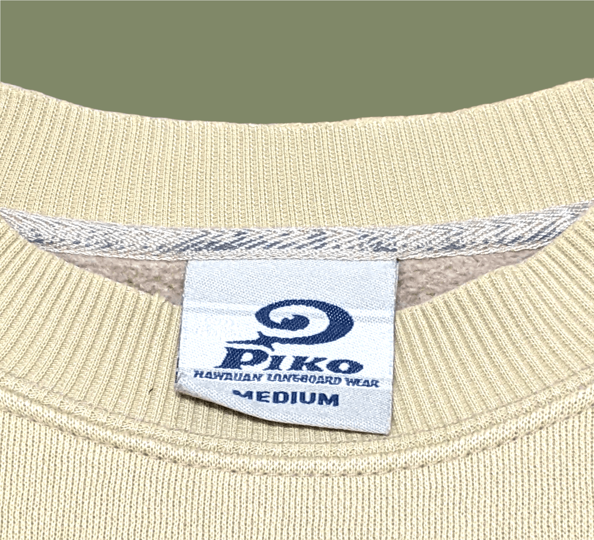 Billabong × Vintage Vintage 90s Piko Hawaii Surfboard Light Brown Sweatshirt Size US M / EU 48-50 / 2 - 10 Thumbnail