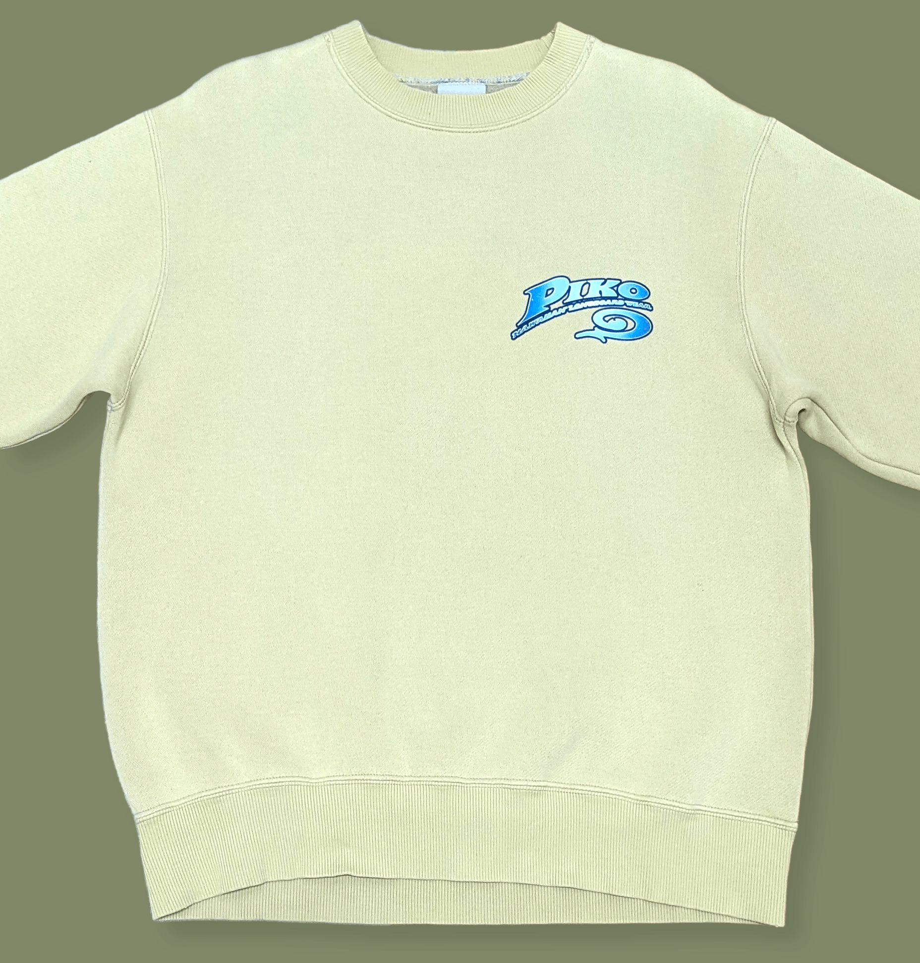 Billabong × Vintage Vintage 90s Piko Hawaii Surfboard Light Brown Sweatshirt Size US M / EU 48-50 / 2 - 5 Thumbnail