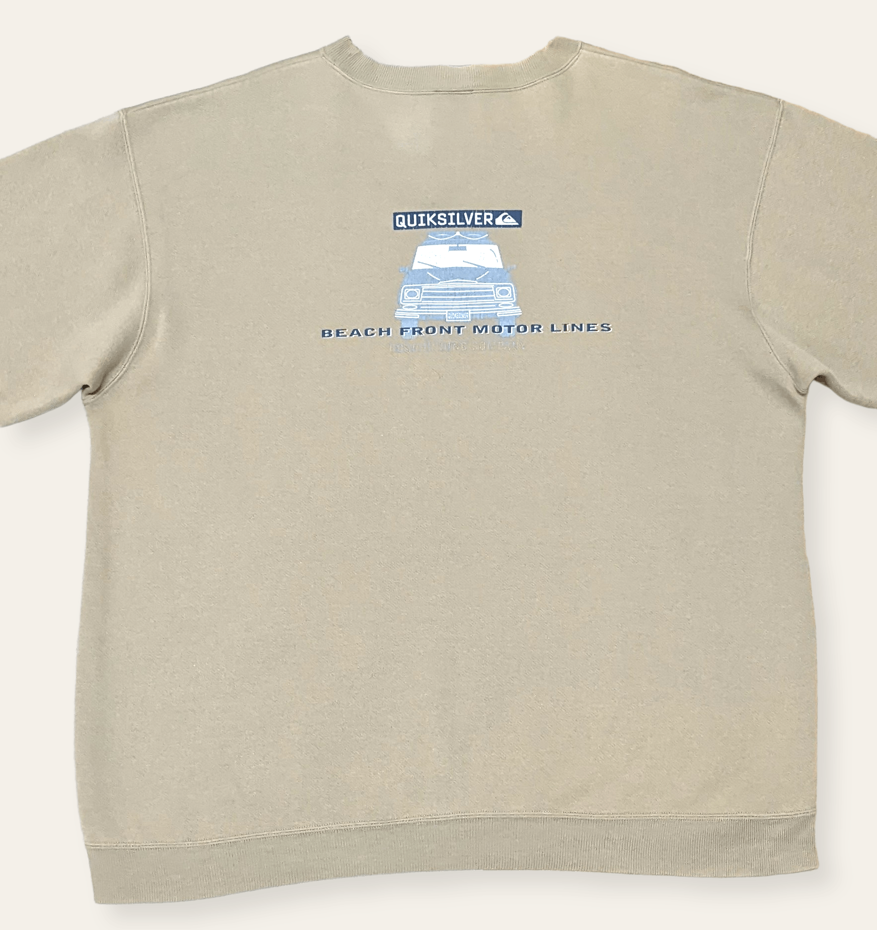 Quicksilver × Vintage Vintage Quicksilver Surfboards Japan Light Brown Sweatshirt Size US L / EU 52-54 / 3 - 3 Thumbnail