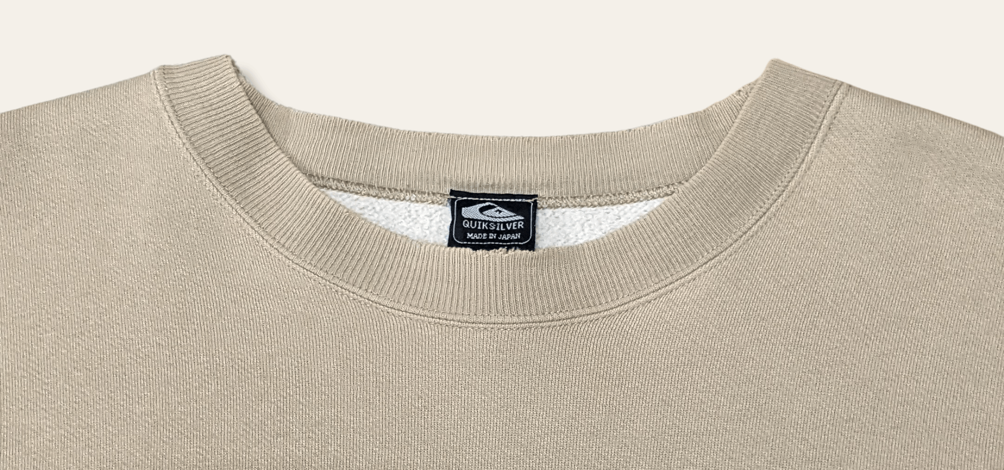 Quicksilver × Vintage Vintage Quicksilver Surfboards Japan Light Brown Sweatshirt Size US L / EU 52-54 / 3 - 7 Thumbnail
