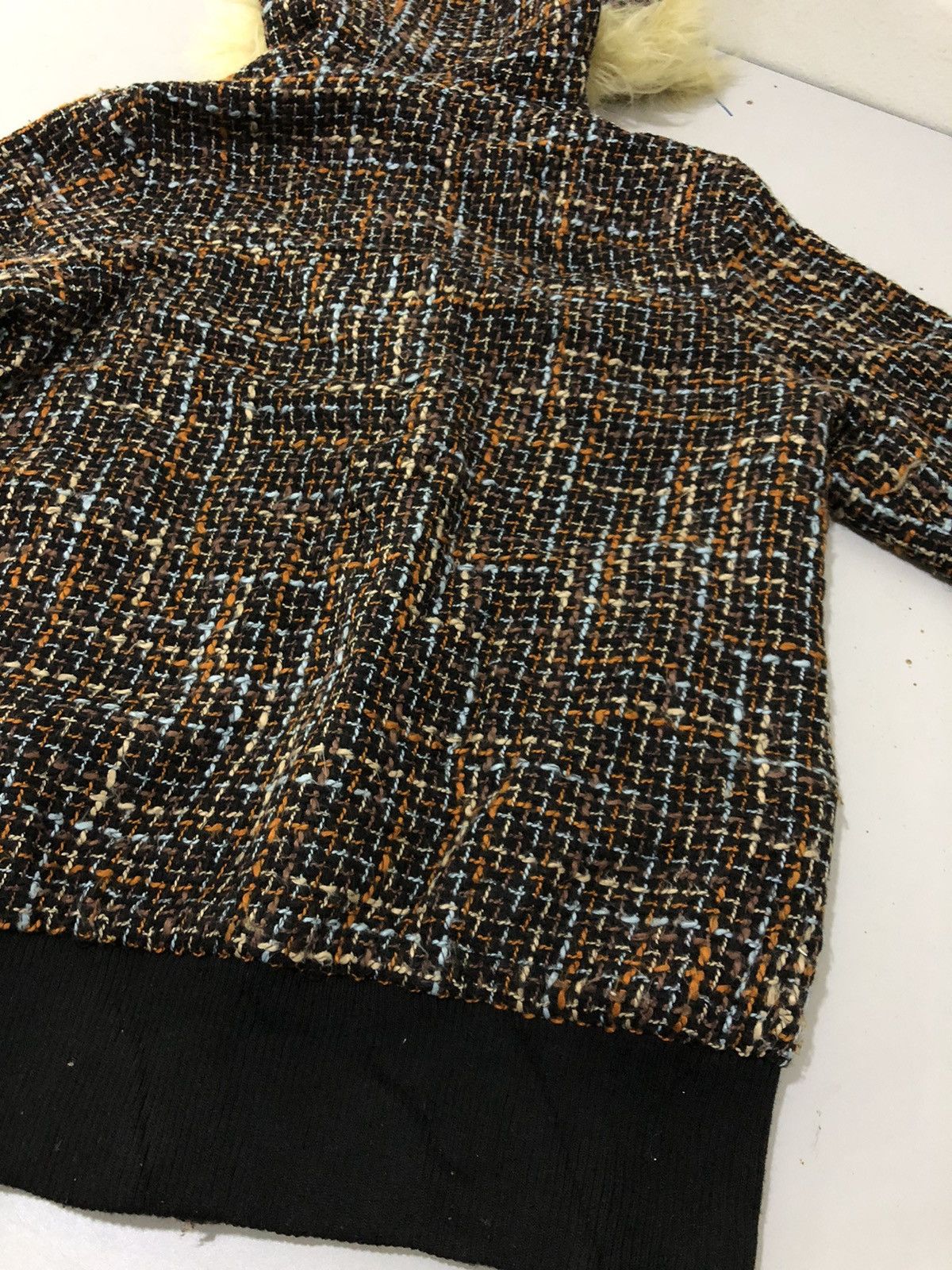 If Six Was Nine × Japanese Brand × Le Grande Bleu (L.G.B.) LGB INSPIRED KNITWEAR FUR RACOON MOHAIR JACKET HOODIE Size L / US 10 / IT 46 - 10 Thumbnail
