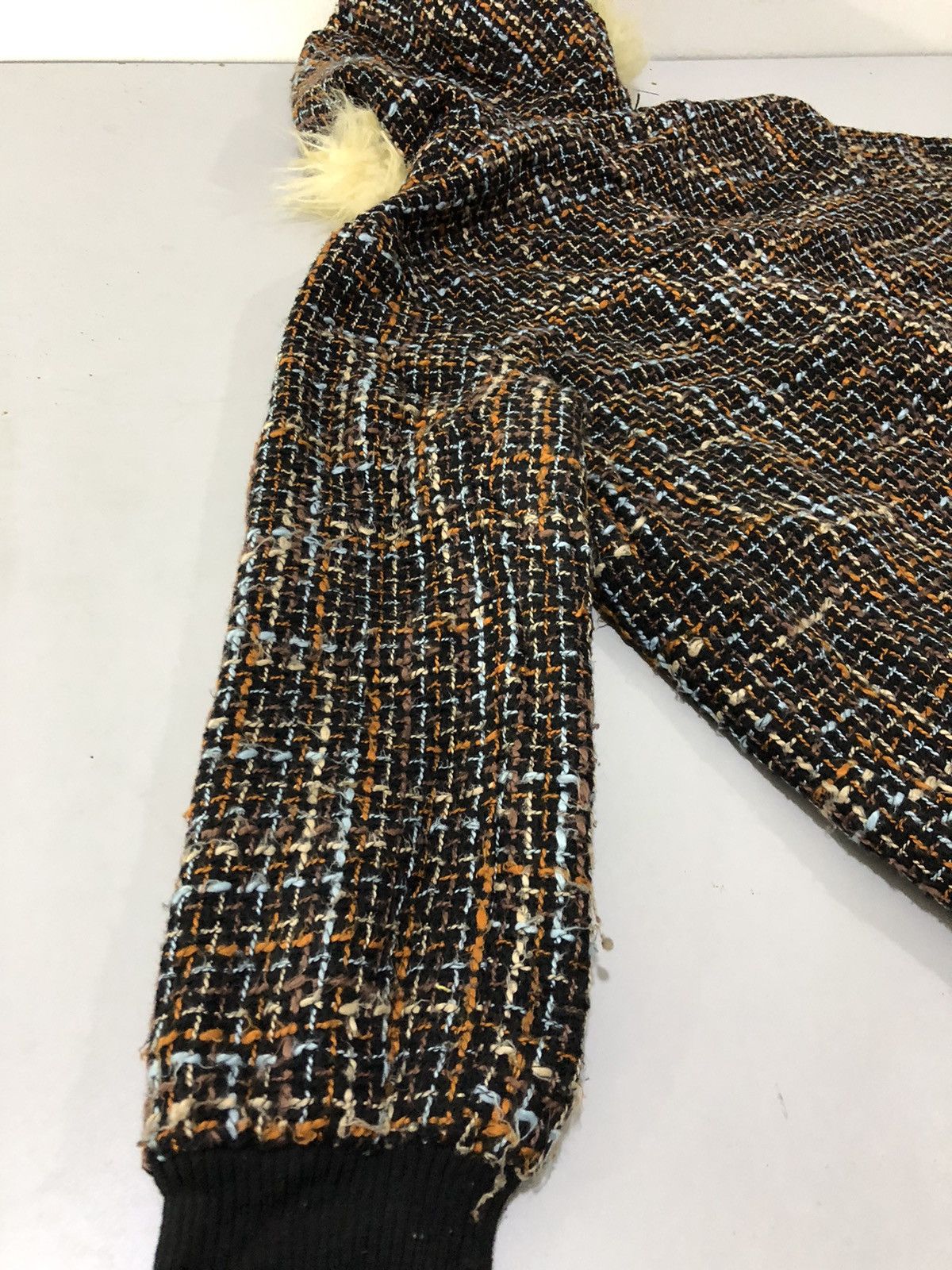 If Six Was Nine × Japanese Brand × Le Grande Bleu (L.G.B.) LGB INSPIRED KNITWEAR FUR RACOON MOHAIR JACKET HOODIE Size L / US 10 / IT 46 - 8 Thumbnail