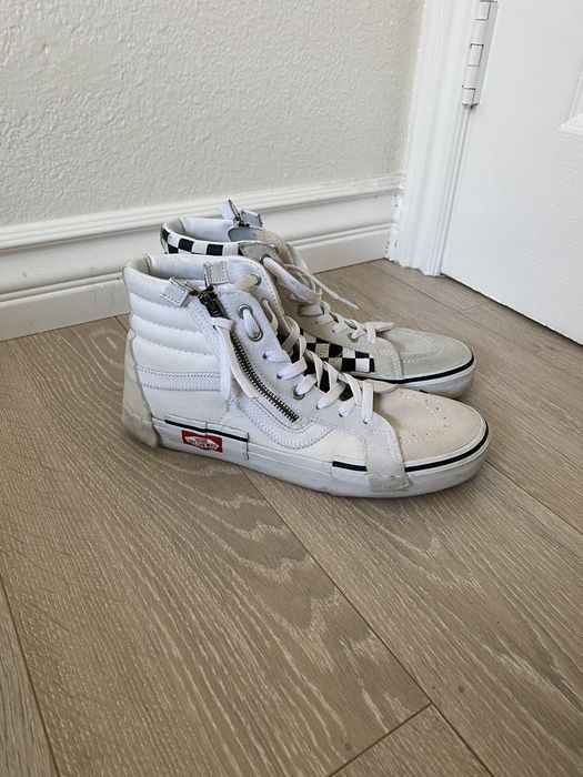 Vans sk8 best sale hi deconstructed white