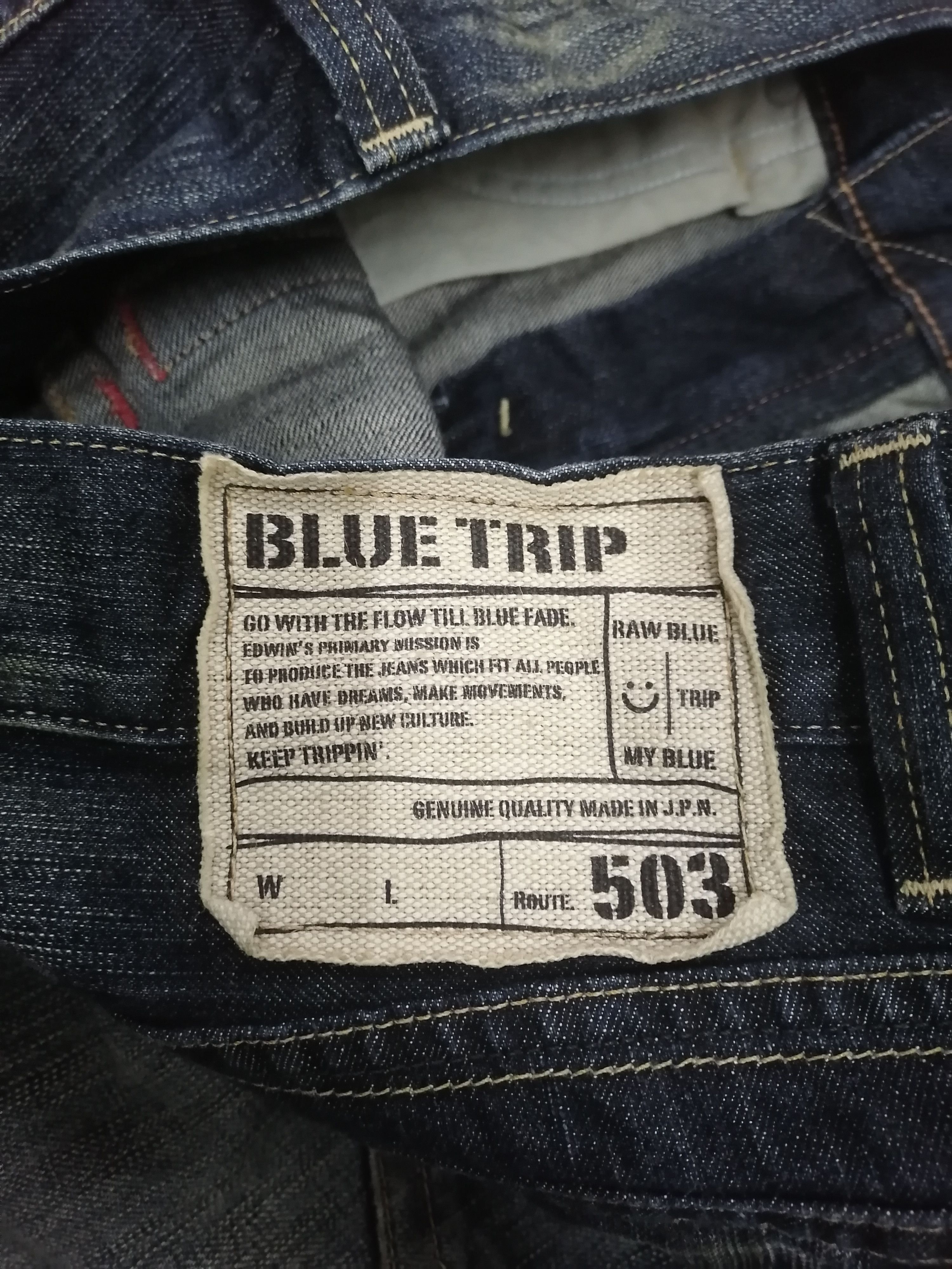 Japanese Brand Hot Item🔥Edwin Indigo Dyed Flare Ripped Distressed Pants⚡⚡⚡ Size US 32 / EU 48 - 7 Thumbnail