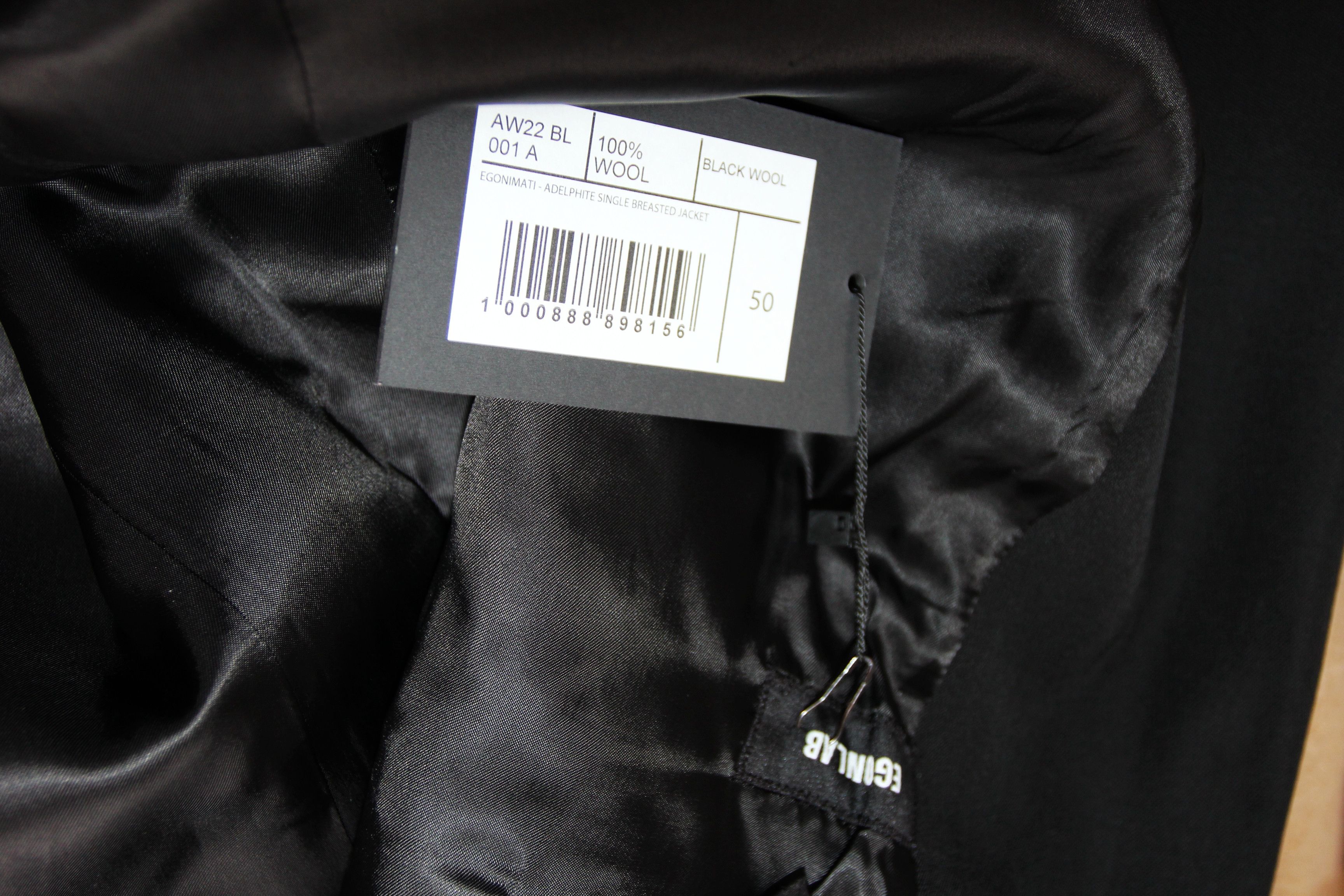 Egon Lab BNWT AW22 EGONLAB ADELPHITE SINGLE BREASTED JACKET 50 Size US M / EU 48-50 / 2 - 9 Thumbnail